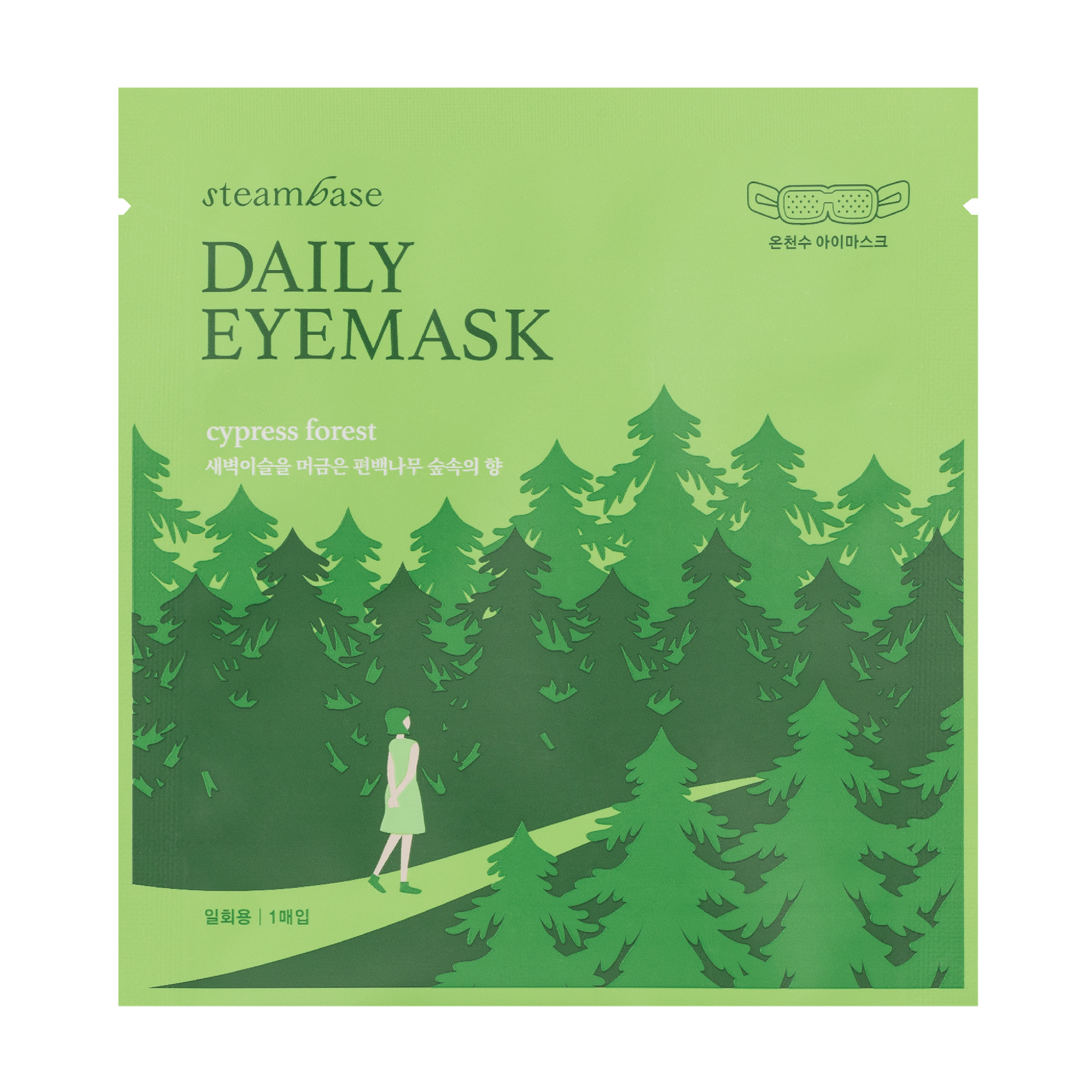 Steambase Daily Eyemask, Cypress Forest, 5 stk.
