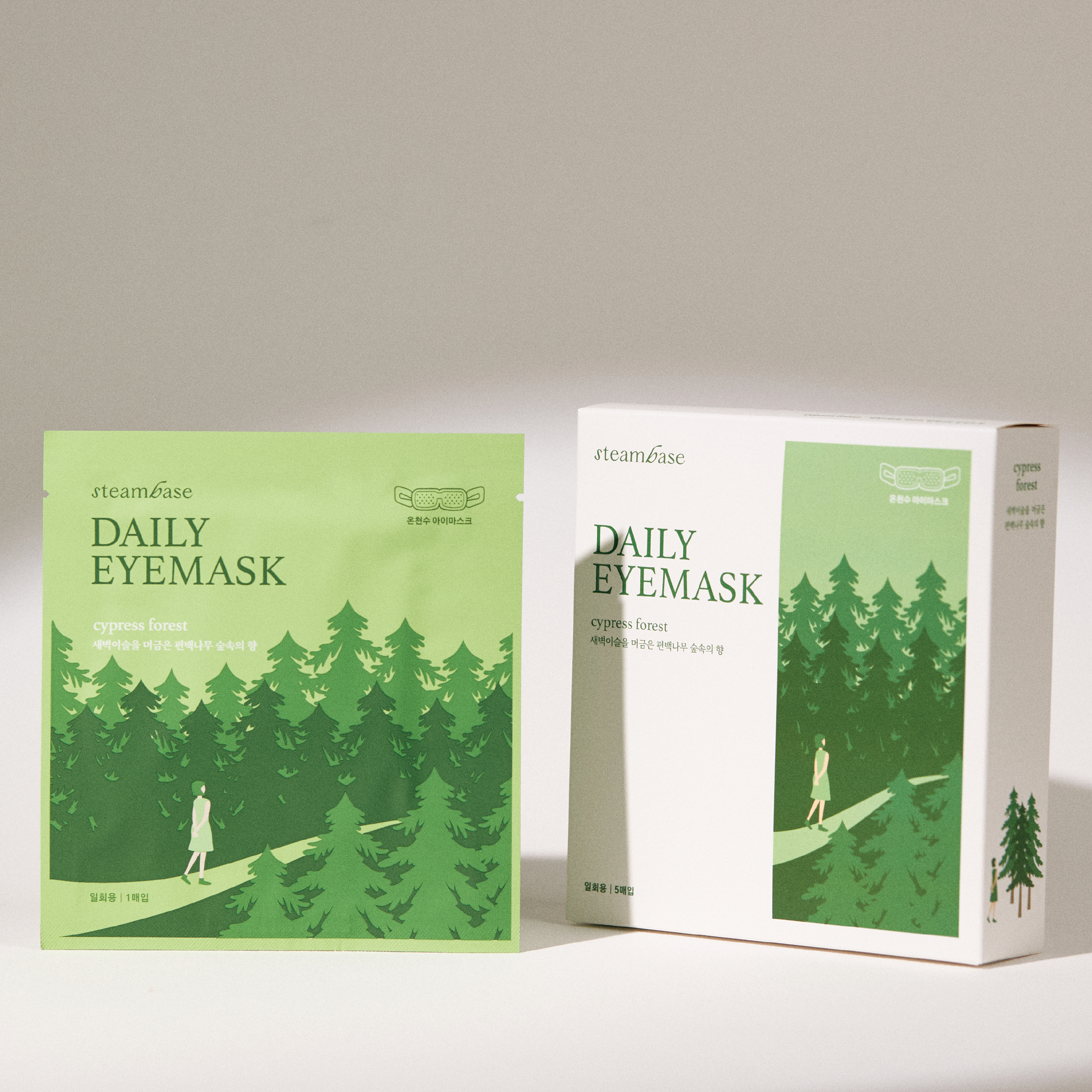 Steambase Daily Eyemask, Cypress Forest, 5 stk.