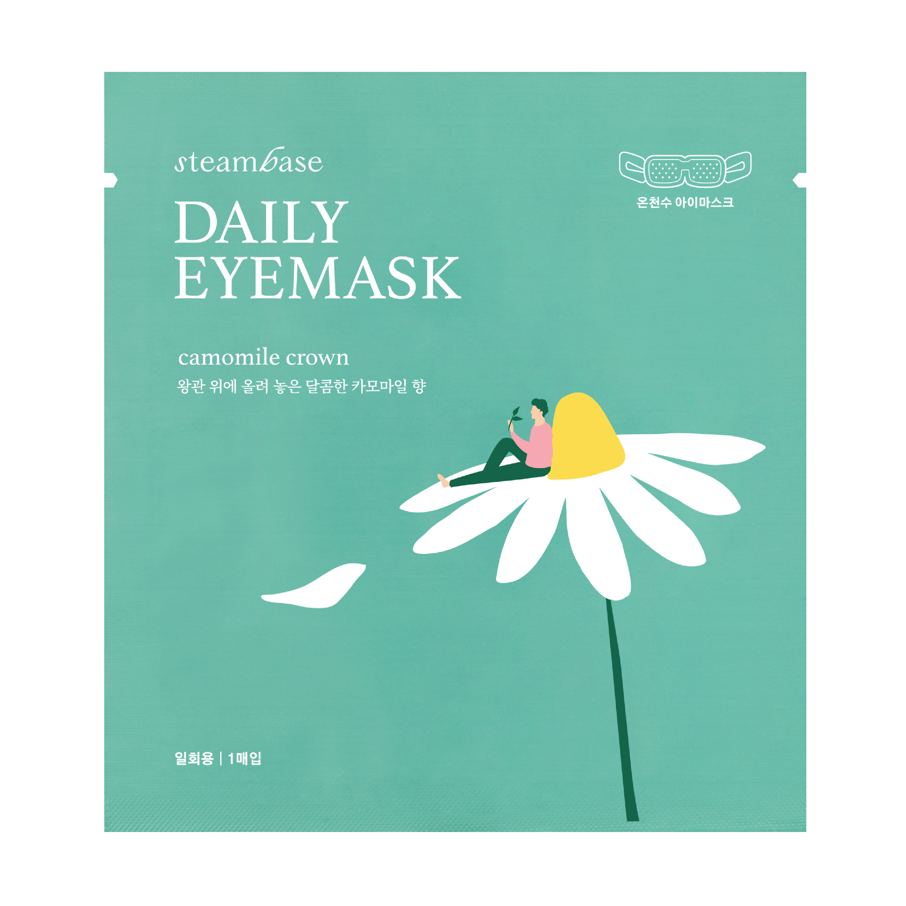 Steambase Daily Eyemask, Camomile Crown, 5 stk.