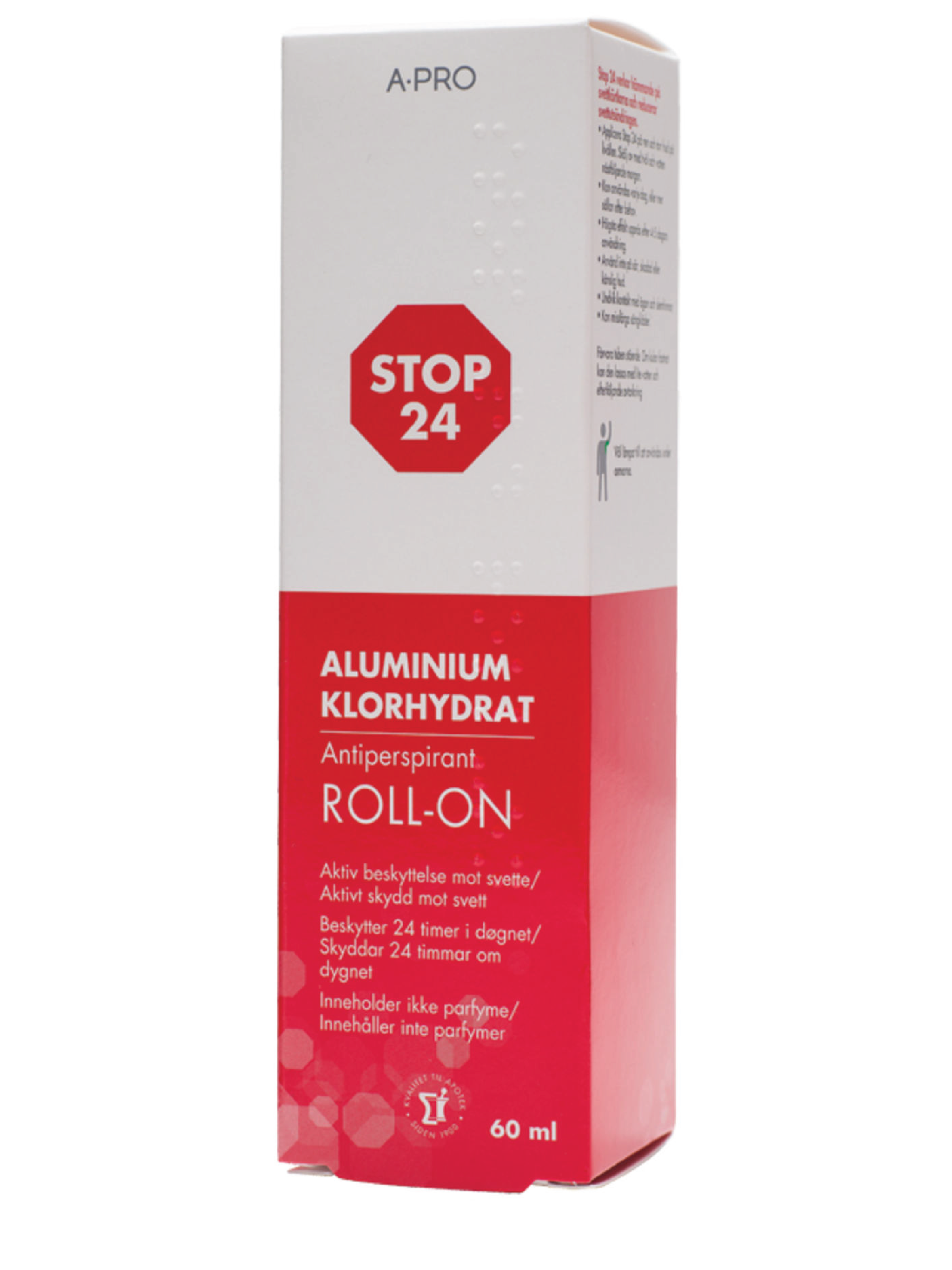 Stop 24 Roll-On antiperspirant, 60 ml