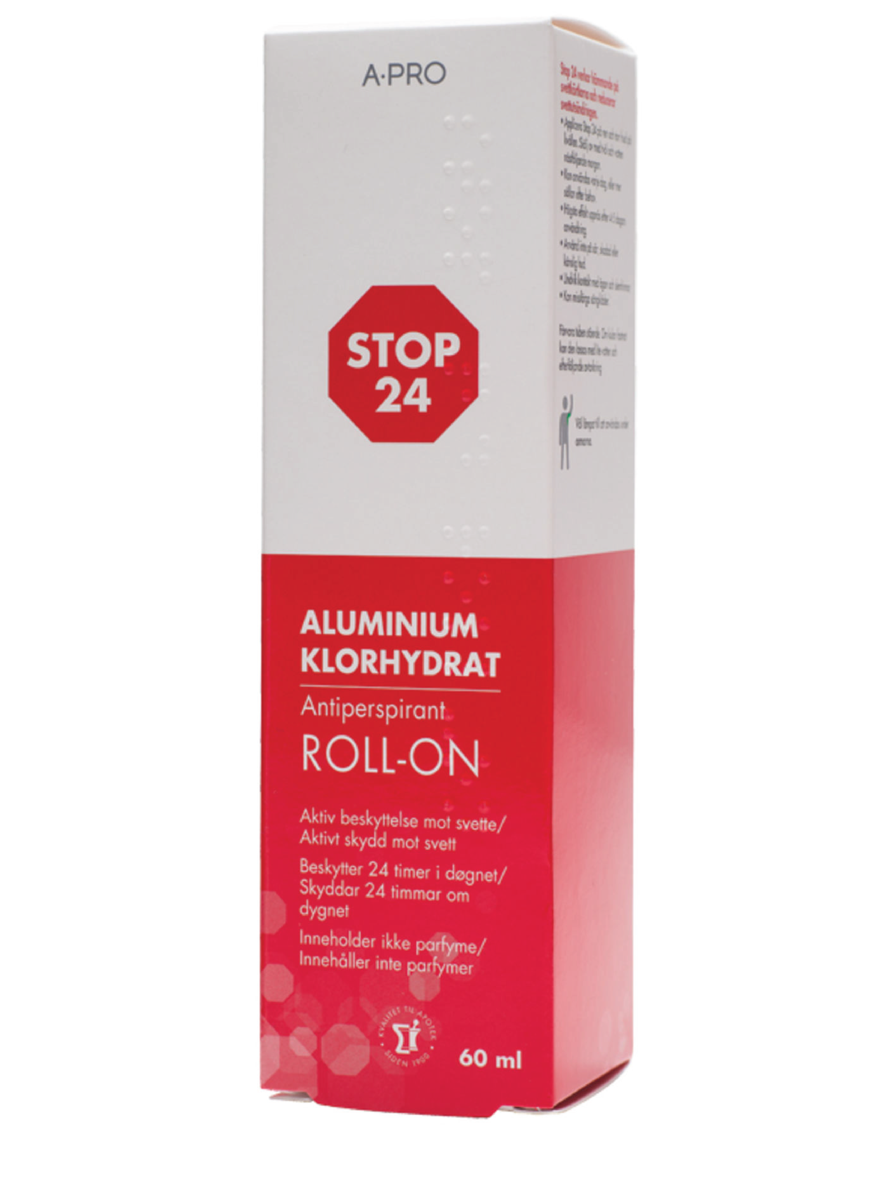 Stop 24 Roll-On antiperspirant, 60 ml