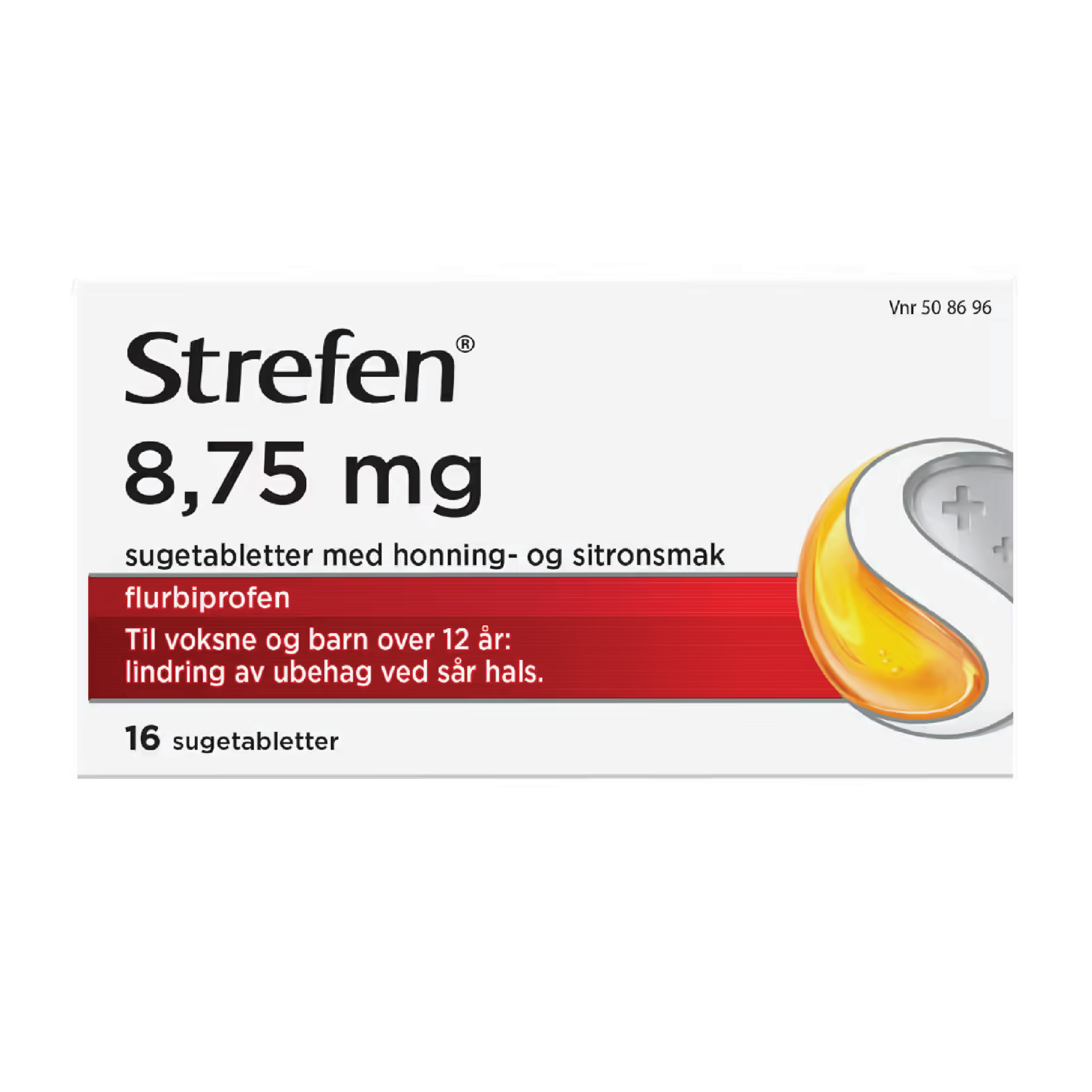 Strefen Sugetabletter 8,75mg, 16 stk.