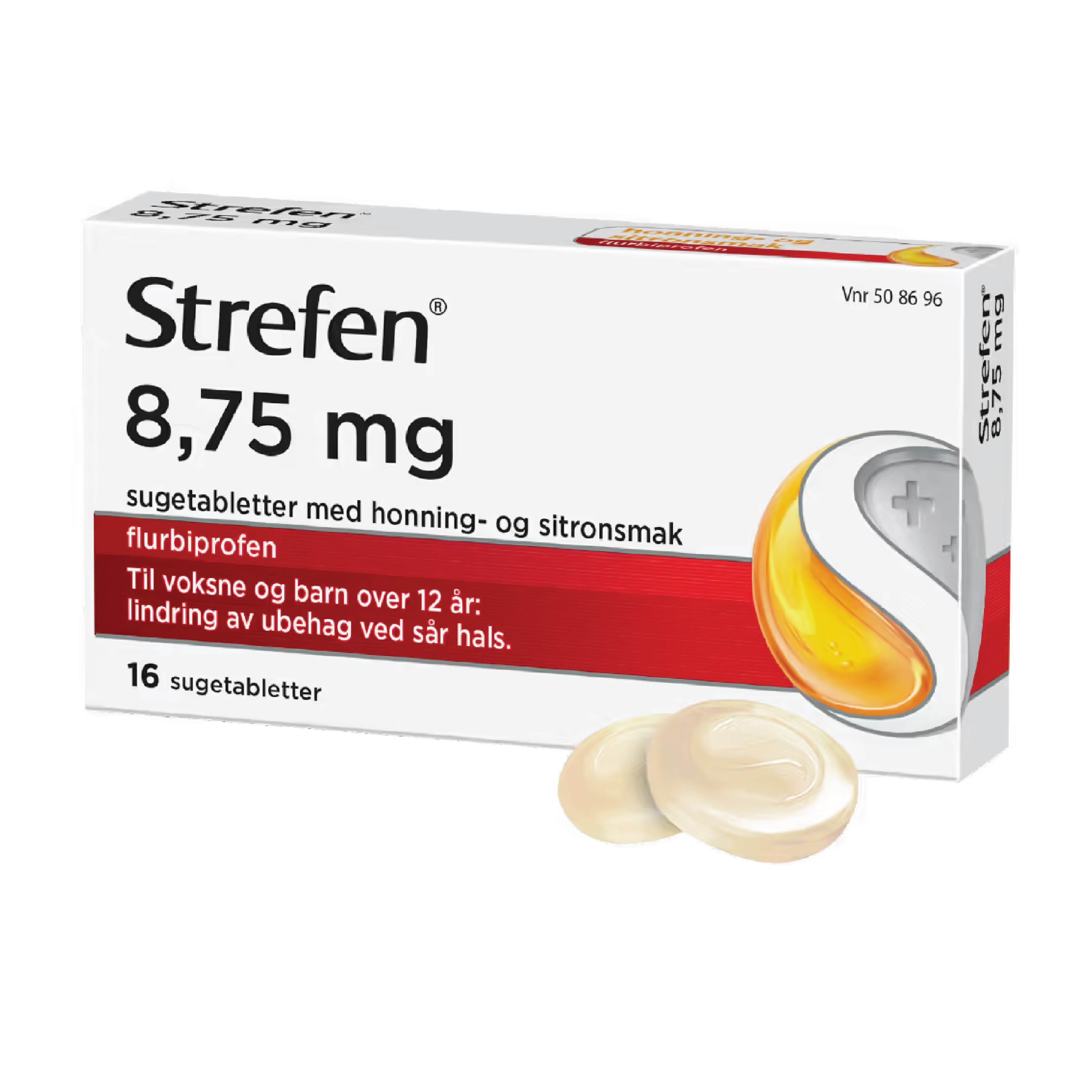 Strefen Sugetabletter 8,75mg, 16 stk.