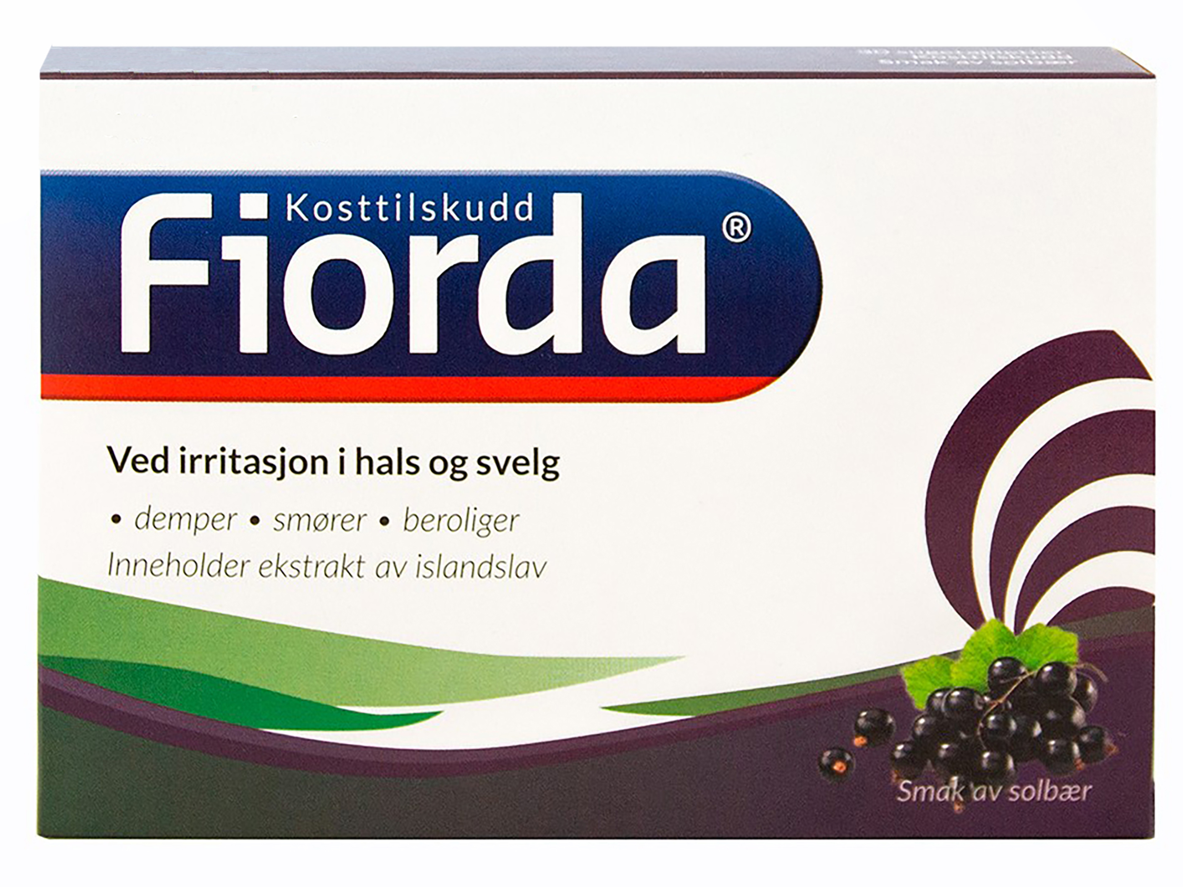 Fiorda Sugetabletter, Solbær, 30 tabletter