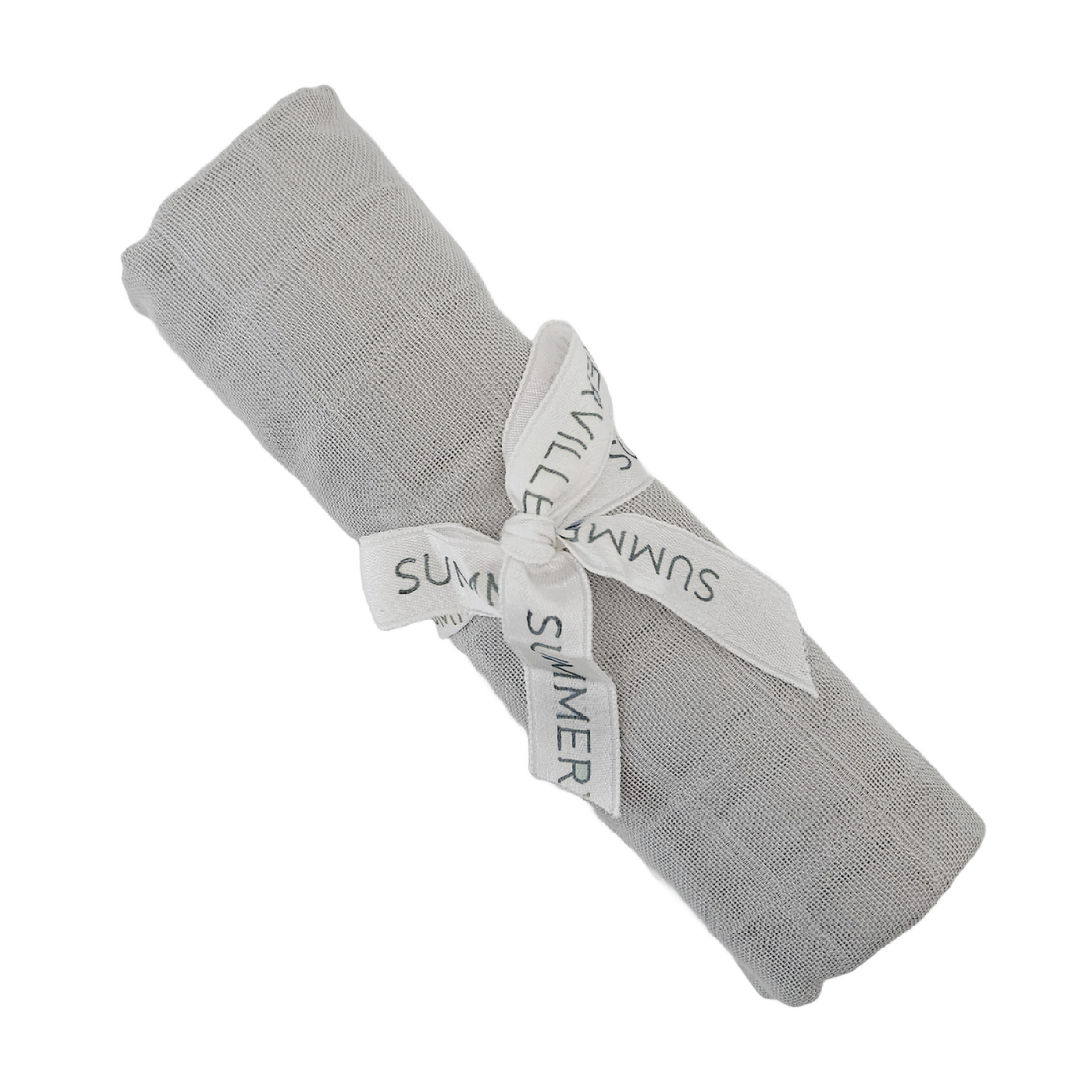 Summerville Babyteppe i musselin, Silver Grey, 1 stk.