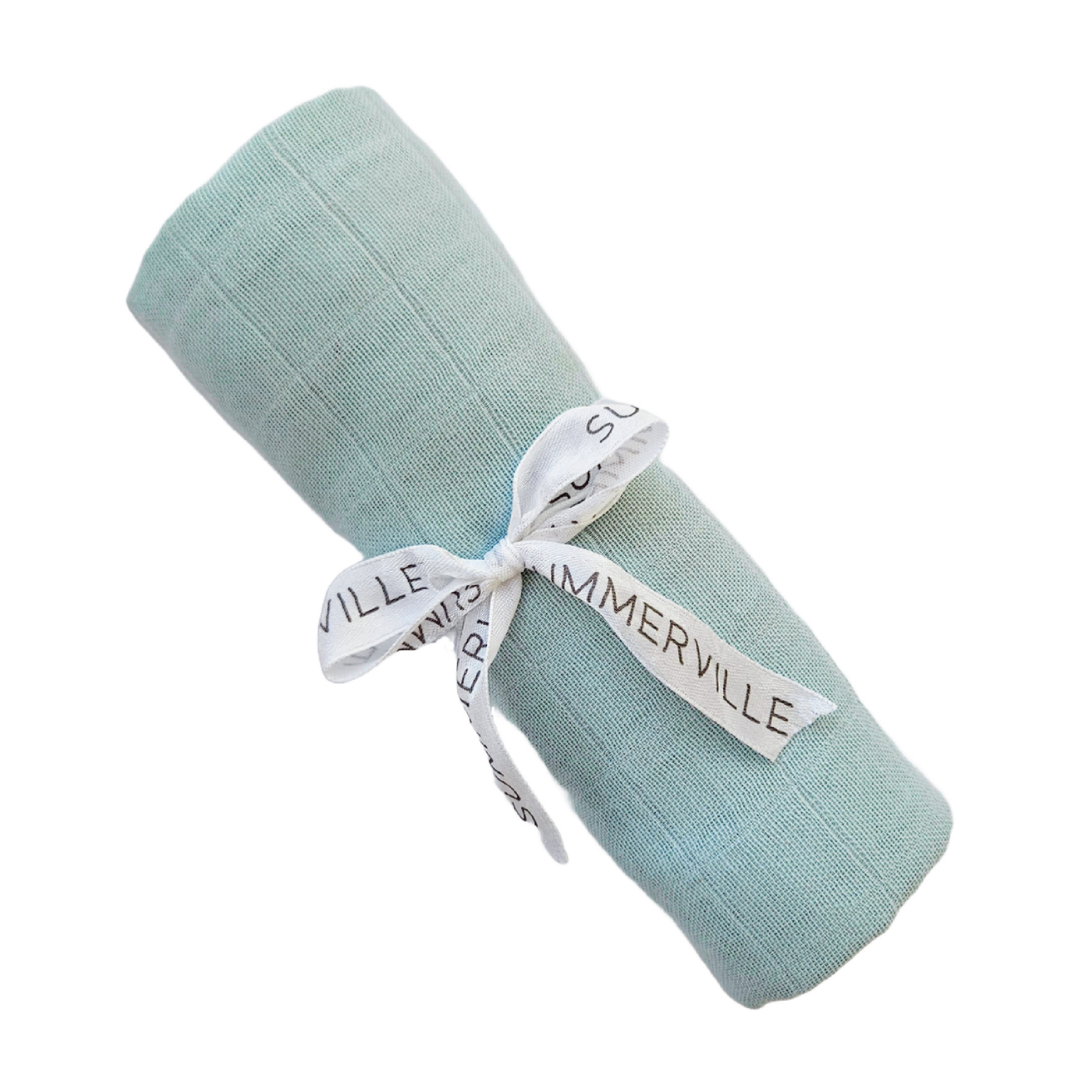 Summerville Organic Babyteppe i musselin, Ice Blue, 1 stk.