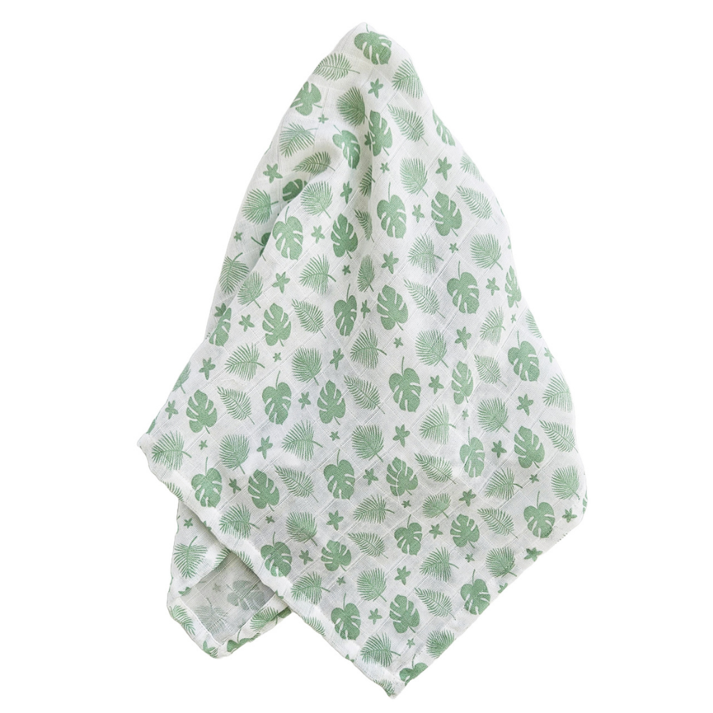 Summerville Organic Babyteppe i musselin, Tropical Green, 1 stk.