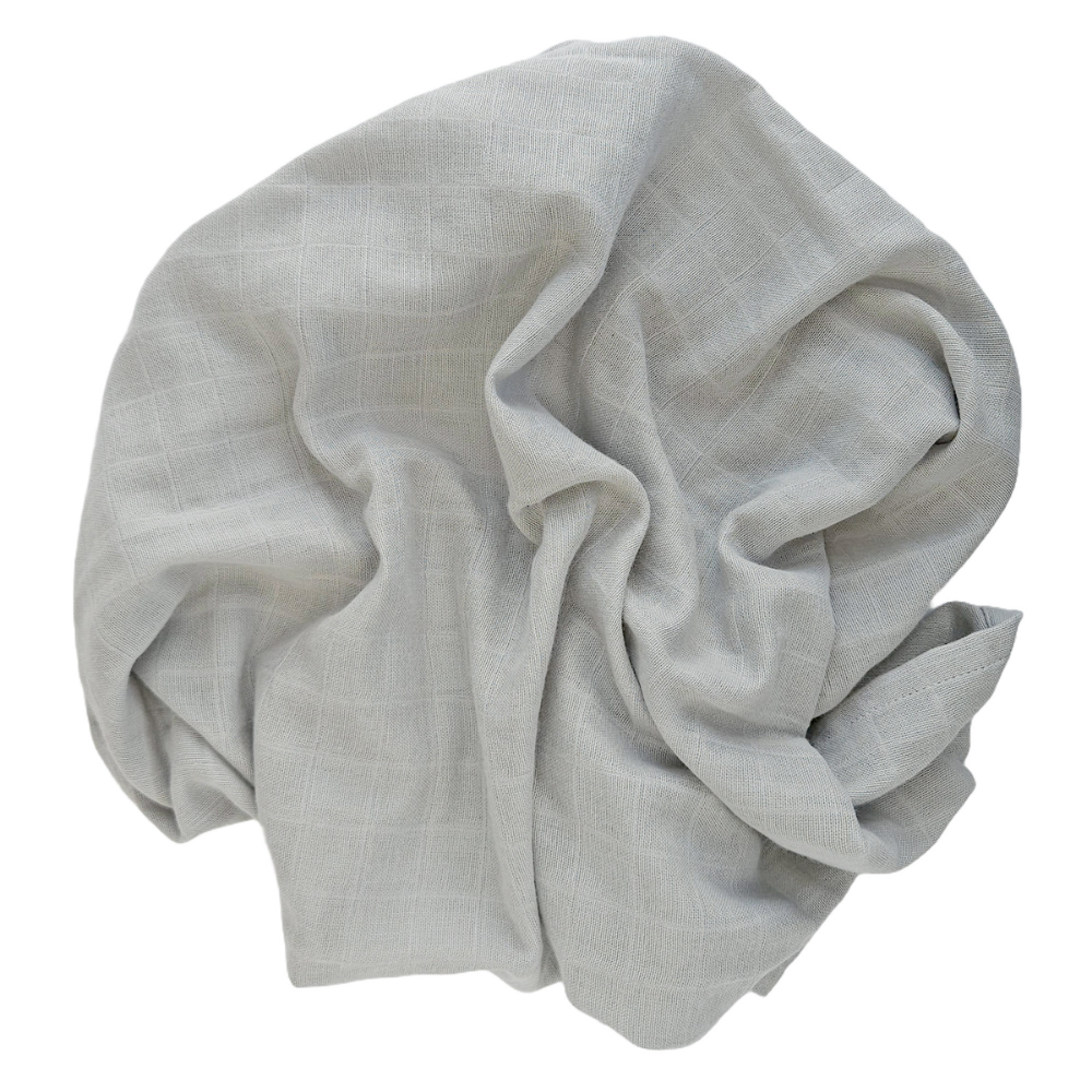 Summerville Organic Babyteppe i musselin, Silver Grey, 1 stk.
