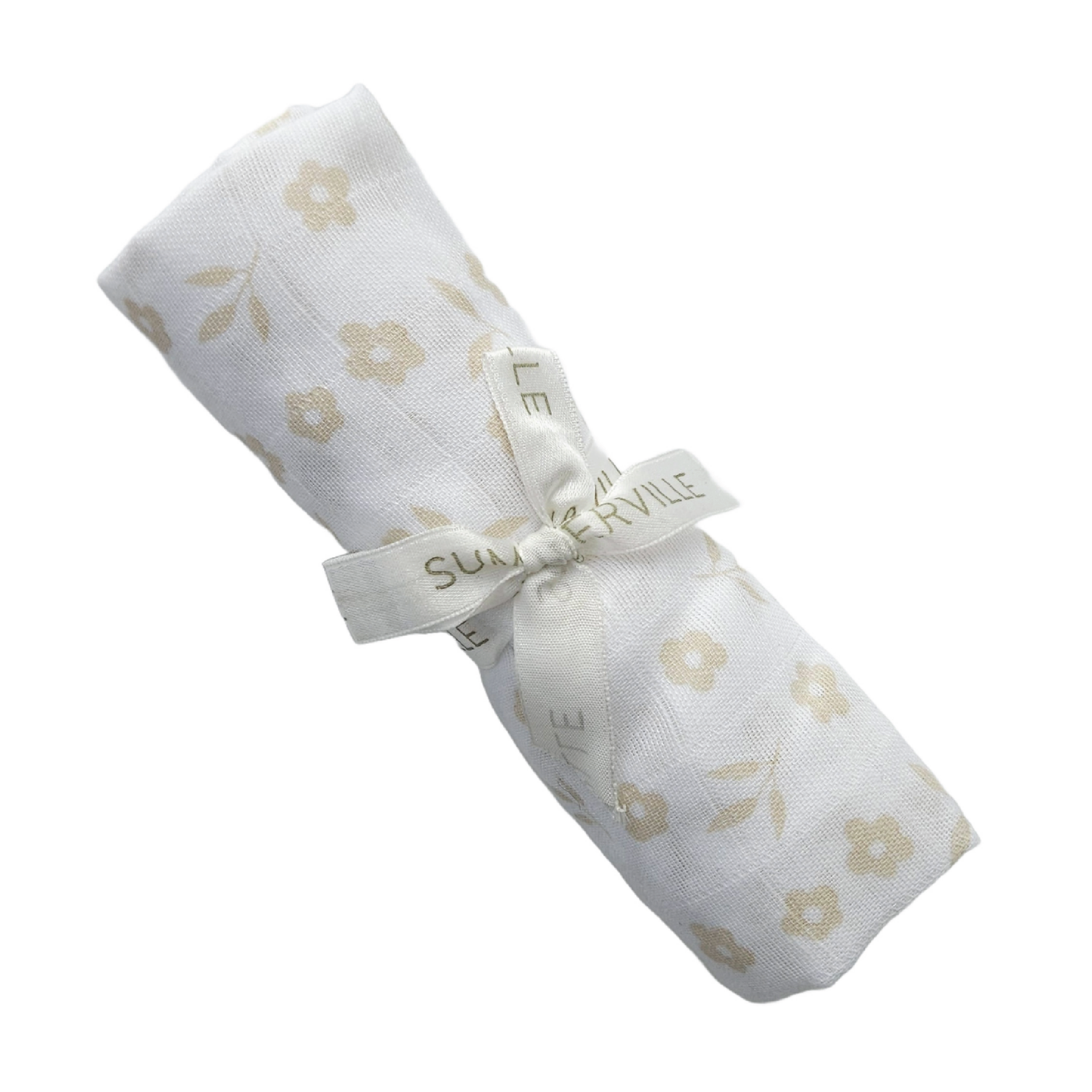 Summerville Organic Babyteppe i musselin, Petal Sandshell, 1 stk.