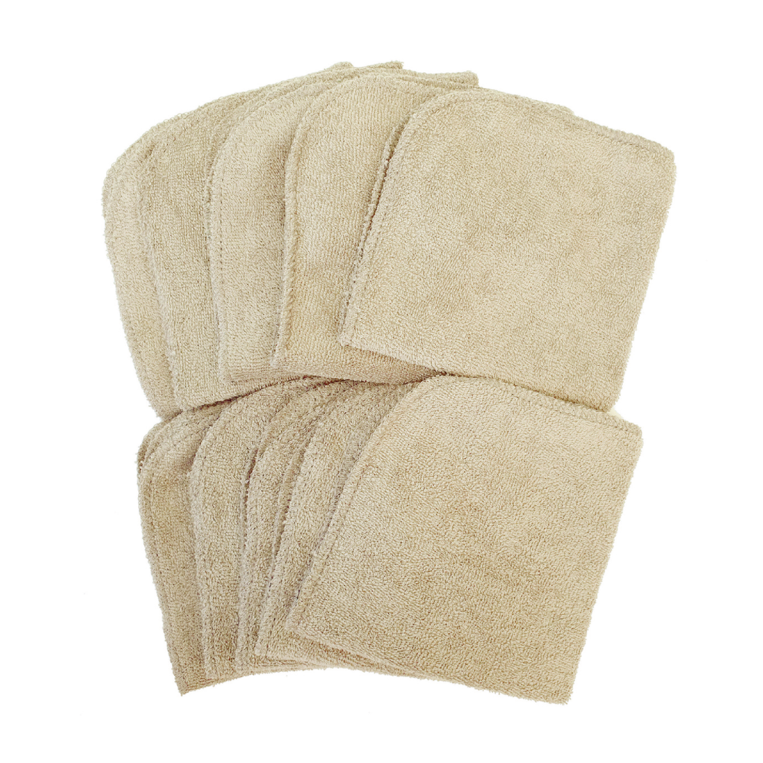 Summerville Organic Vaskekluter, Sand, 10 stk.