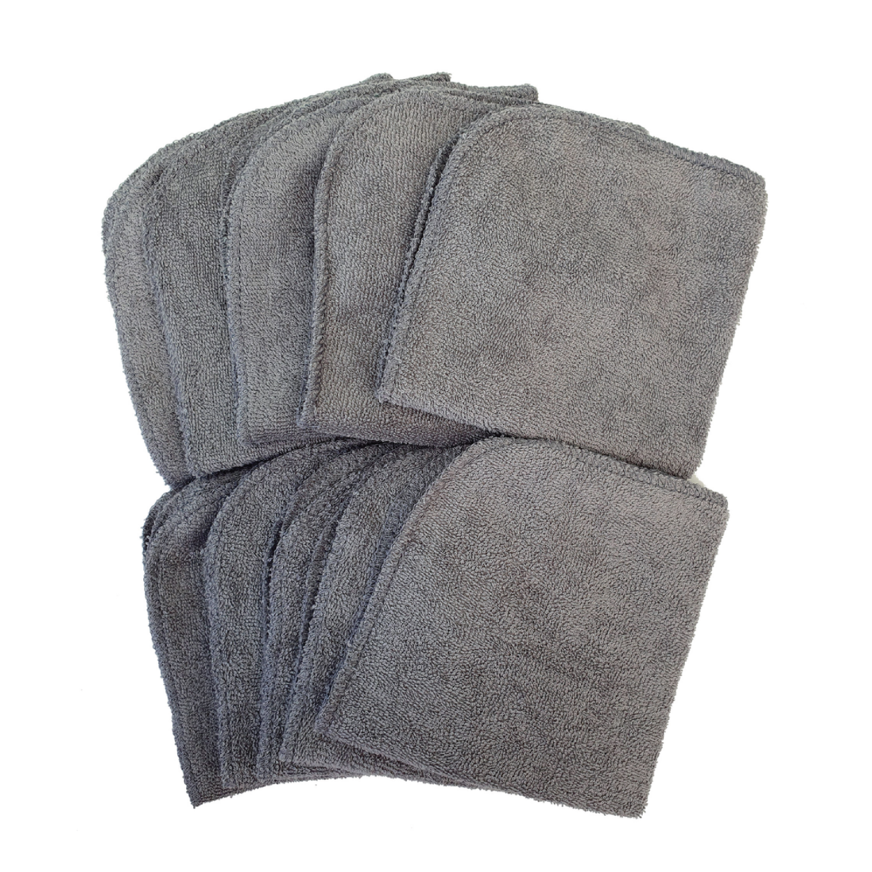 Summerville Organic Vaskekluter, Grå, 10 stk.