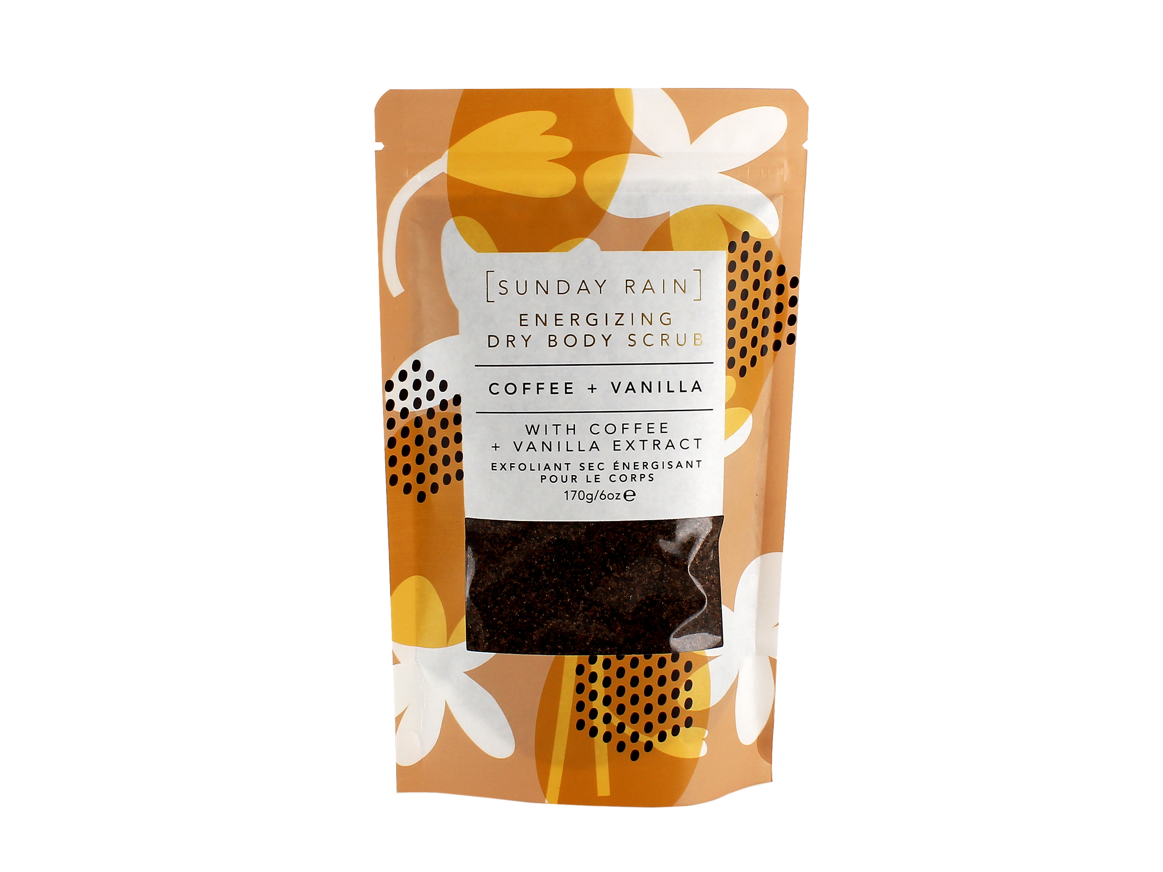 Sunday Rain Dry Body Scrub Coffee & Vanilla, 1 stk. Dusj og bad