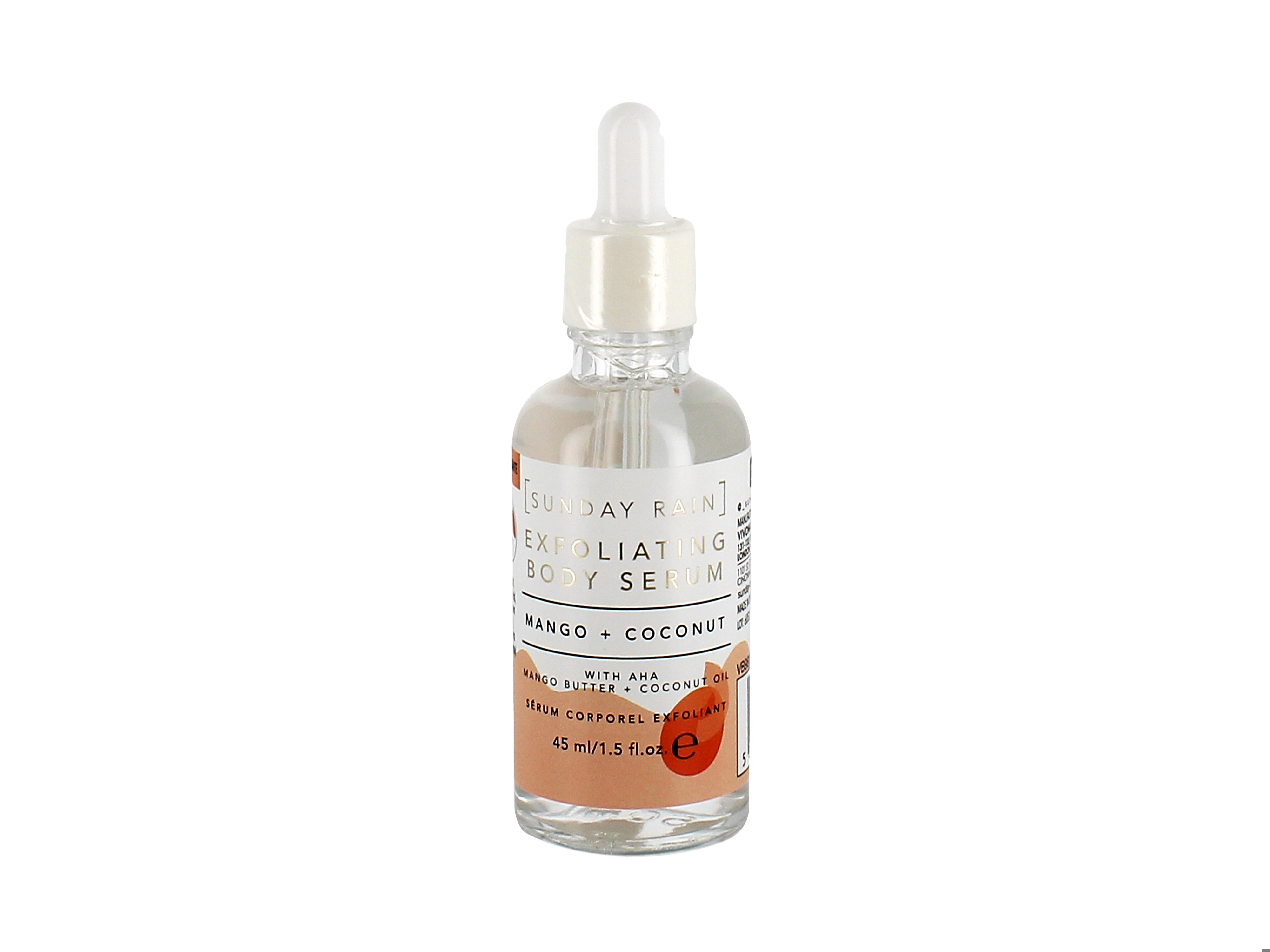 Sunday Rain Exfoliating Body Serum Mango & Coconut, 45 ml