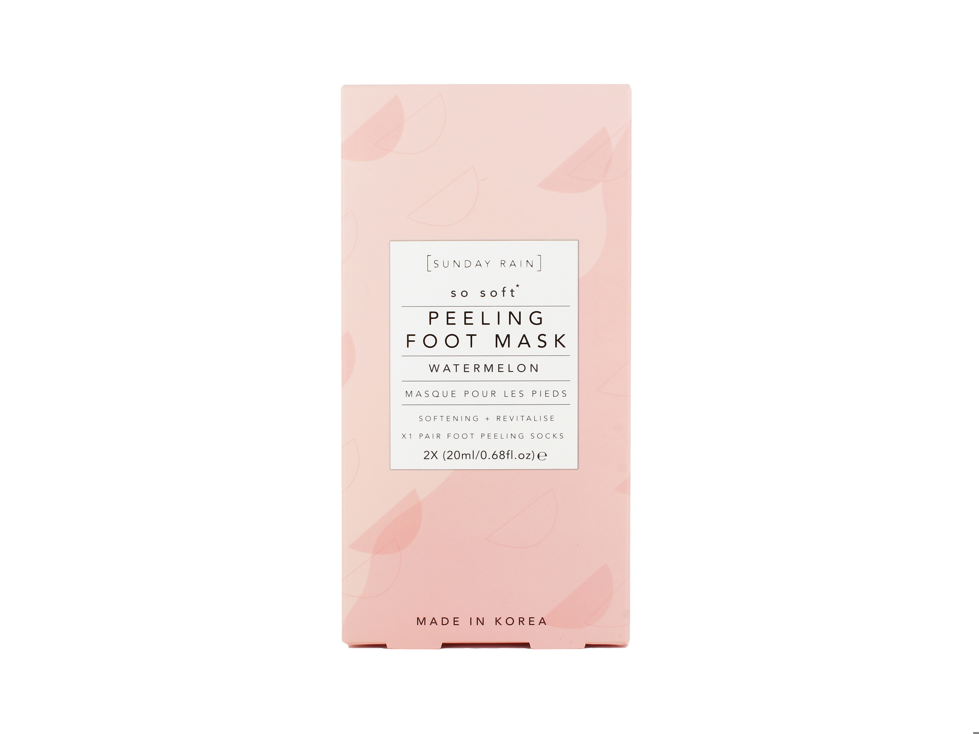 Sunday Rain Foot Mask Watermelon, 1 par