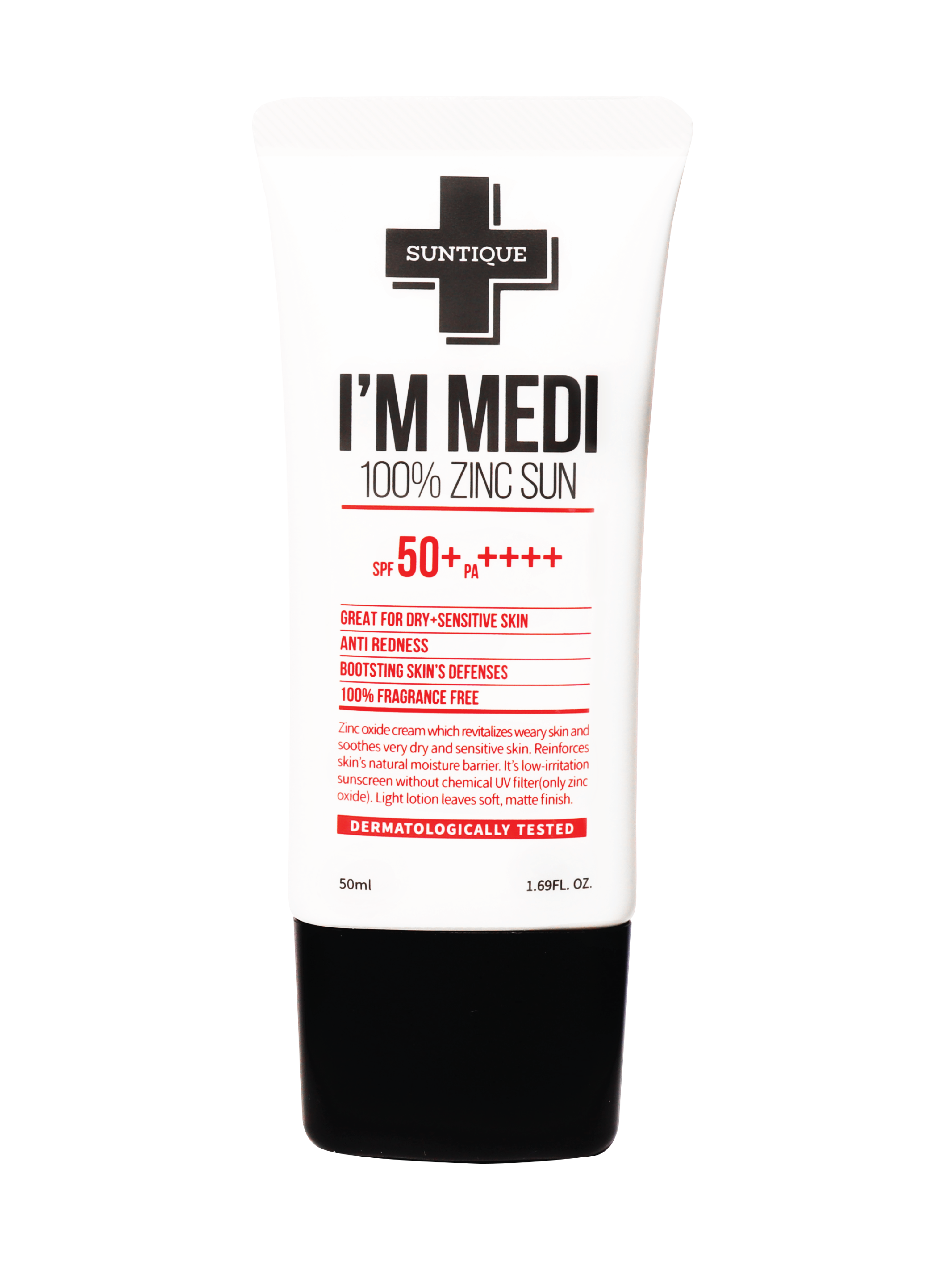 Suntique I’m Medi 100% Zinc Sun SPF50+ PA++++, 50 ml