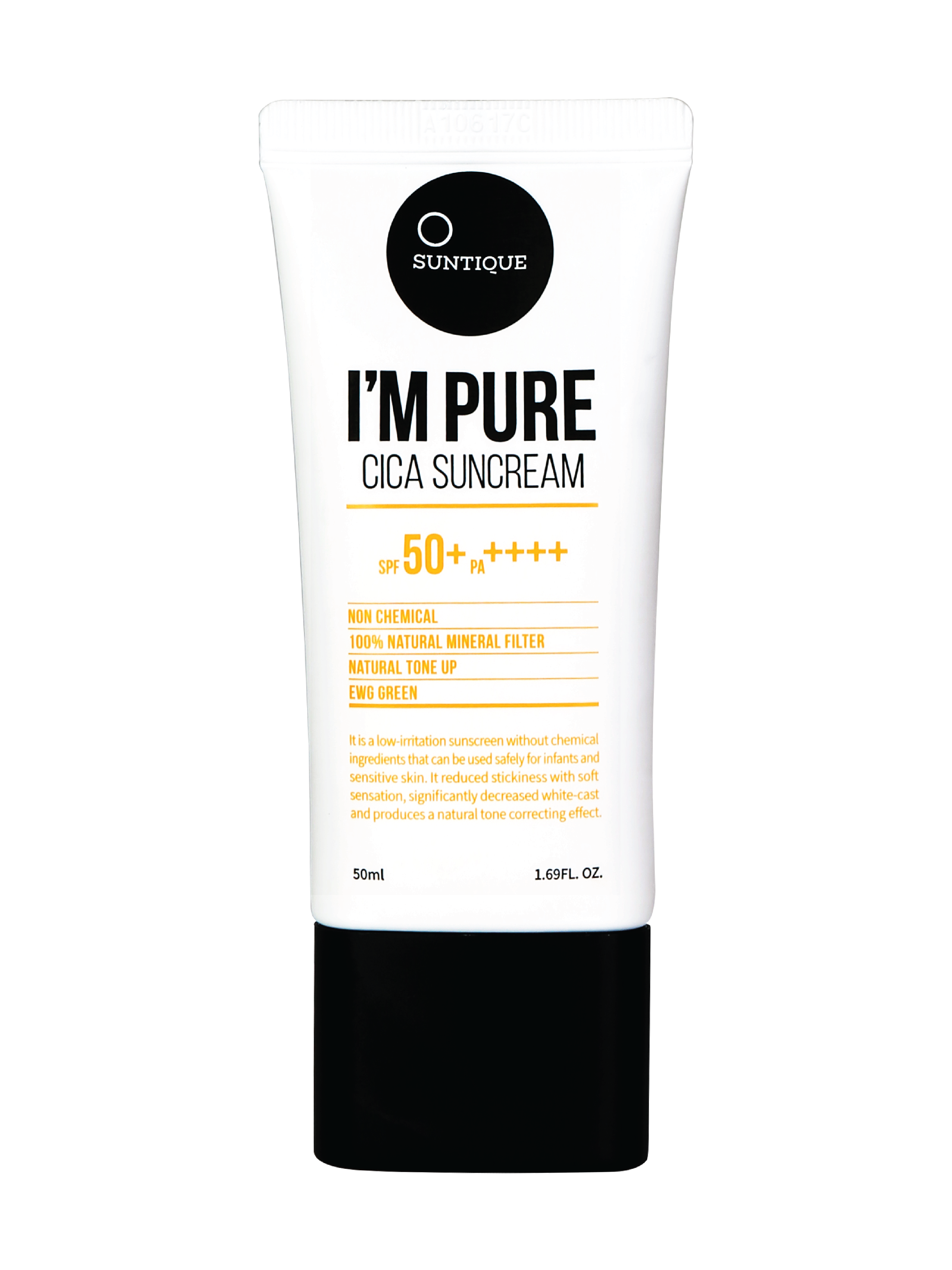 Suntique I’m Pure Perfect Cica SPF50+ PA++++, 50 ml