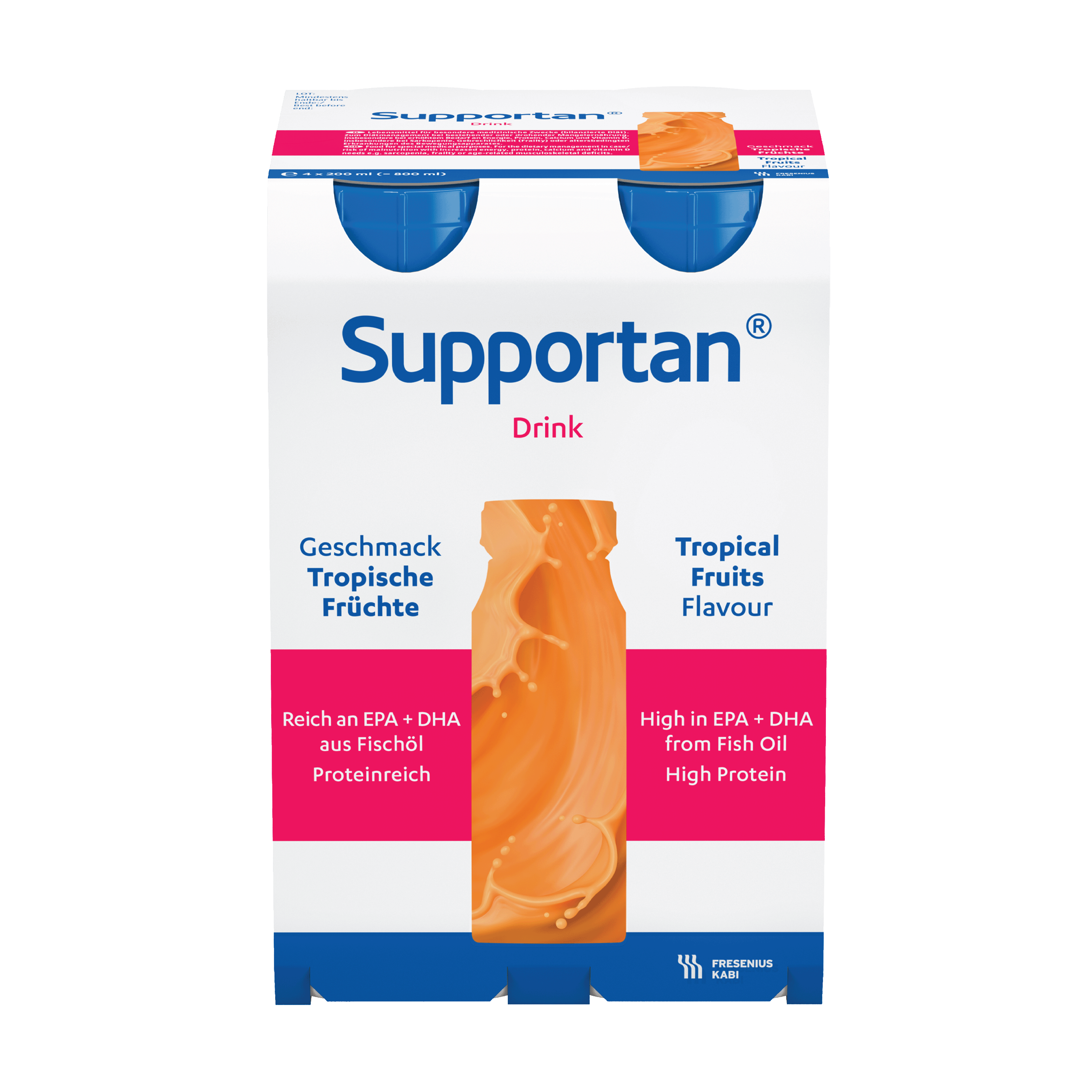 Supportan Drink Tropefrukt, 4x200 ml
