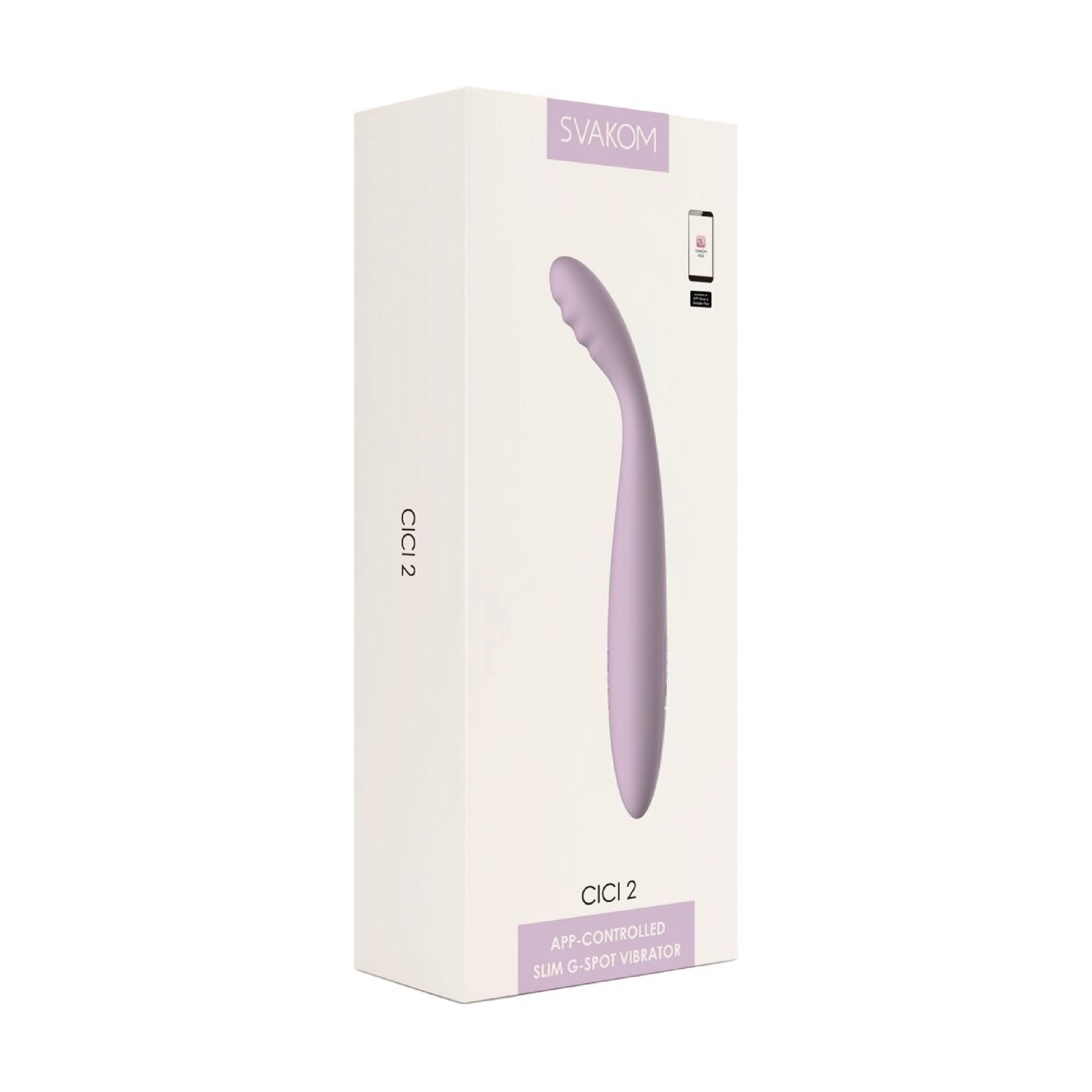 SVAKOM Cici 2 Pastel Lilac Vibrator, 1 stk.