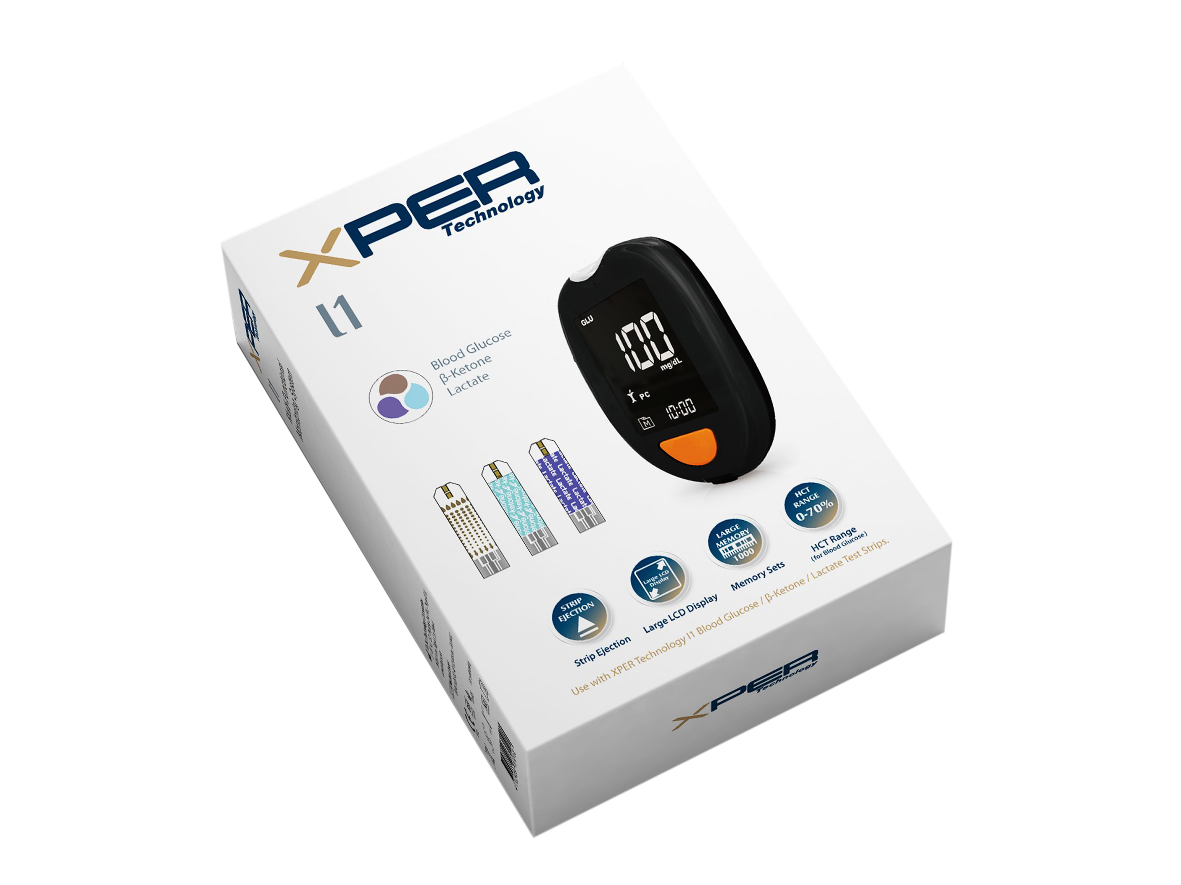 TaiDoc TD-4289 Multitester for Ketone, Glukose og Laktat, 1 stk.