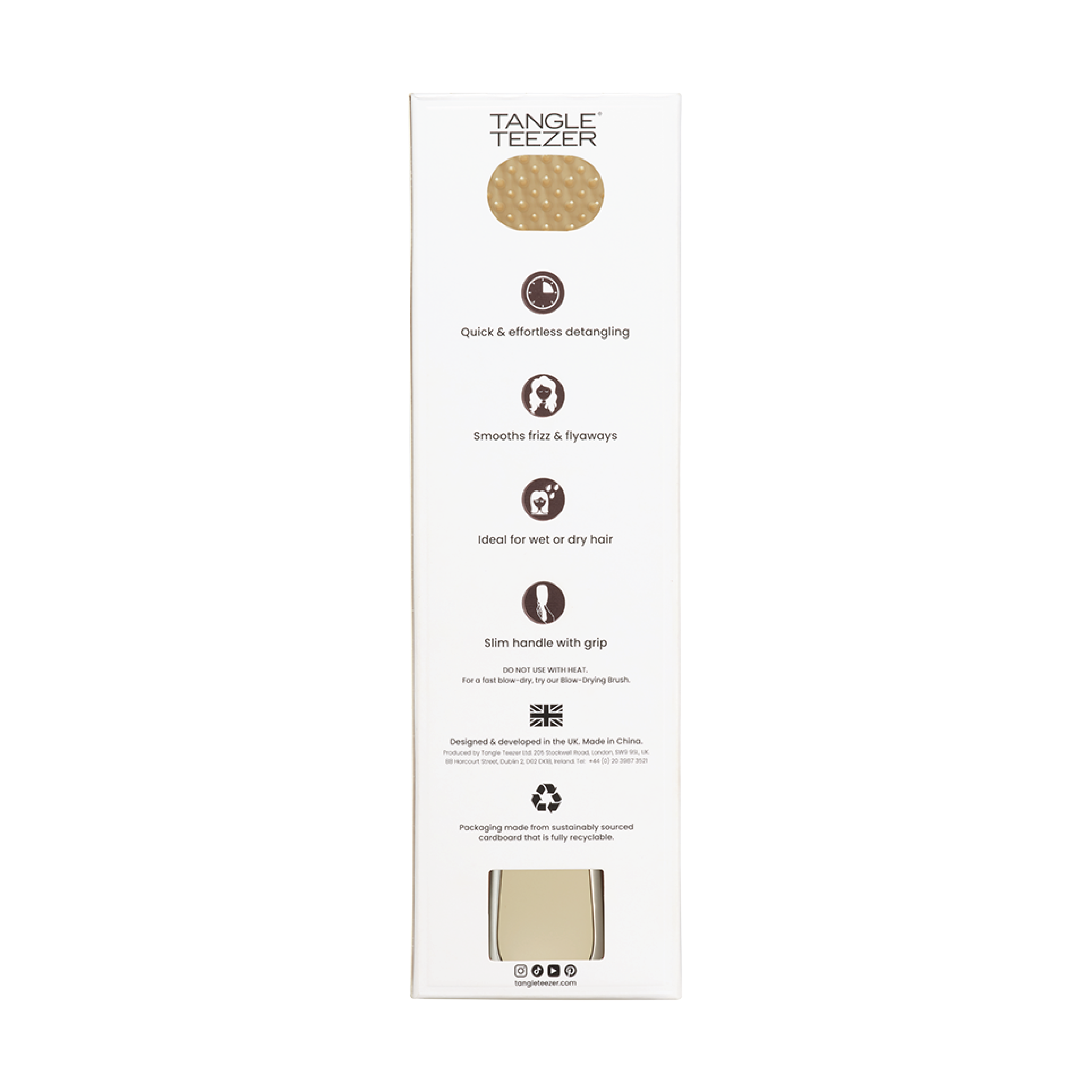 Tangle Teezer The Ultimate Detangler, Chrome Champagne Gold, 1 stk.