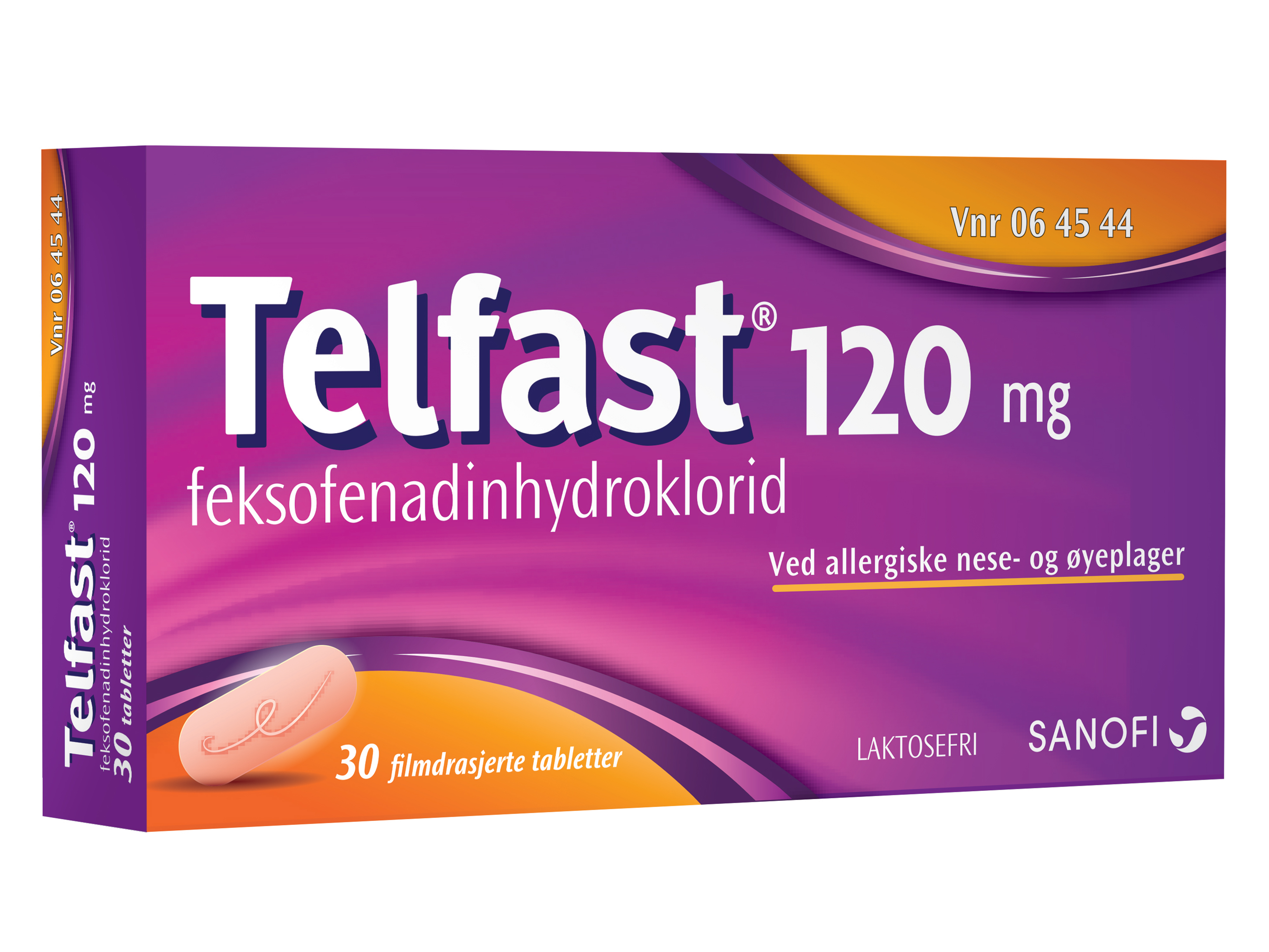 Telfast Tabletter 120 mg, 30 stk. på brett