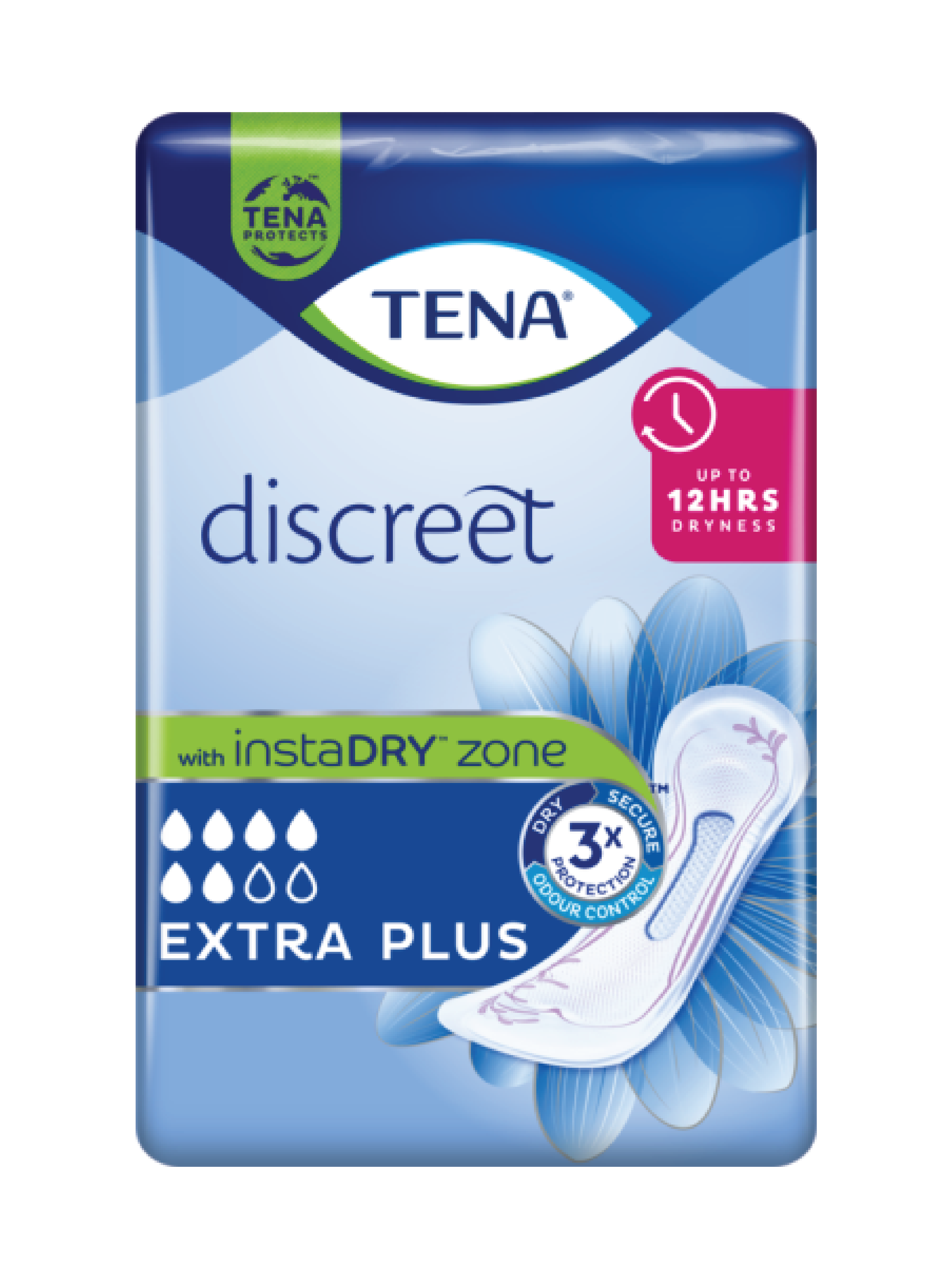 Tena Discreet Extra Plus InstaDry, 16 stk.