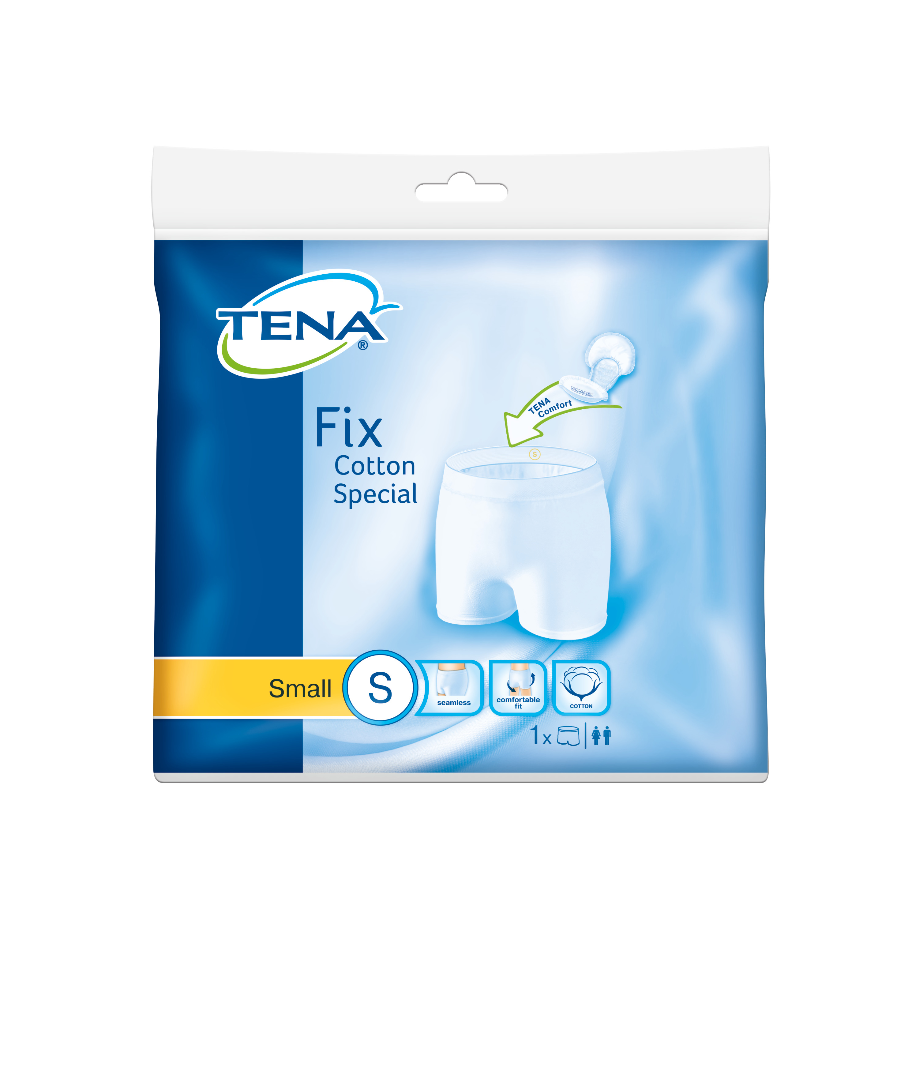Tena Fix Cotton Special S, Størrelse S, 1 stk.