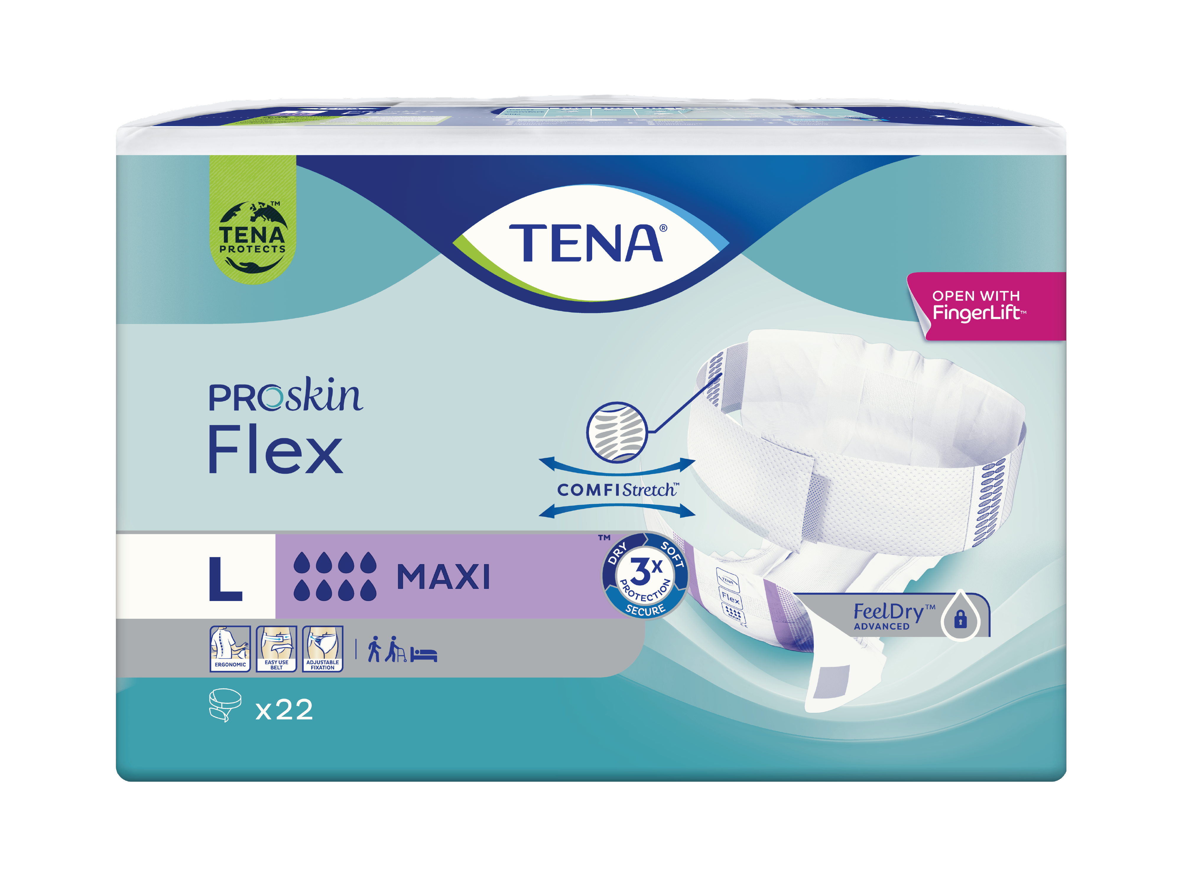 Tena Flex Maxi, Large, 22 stk.