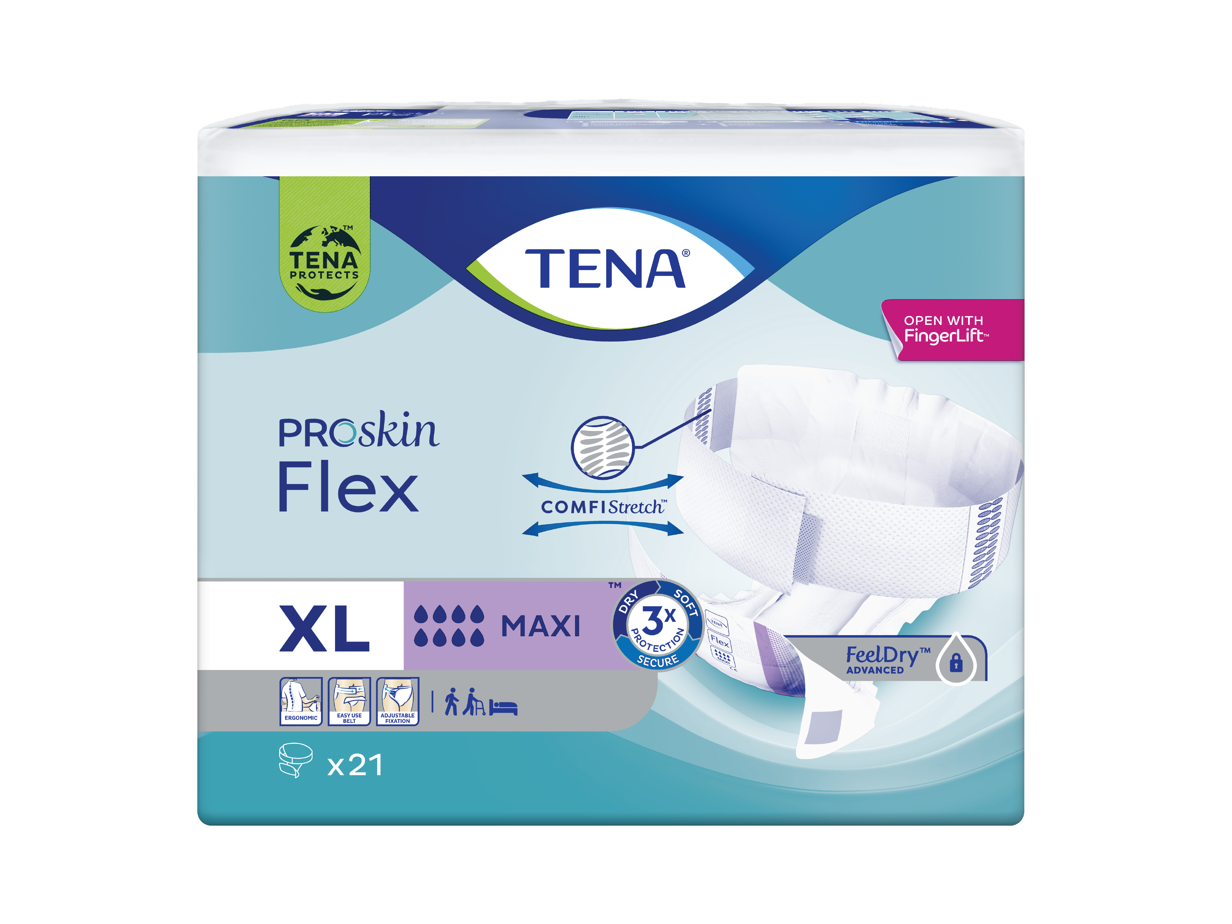 Tena Flex Maxi, X-Large, 21 stk.