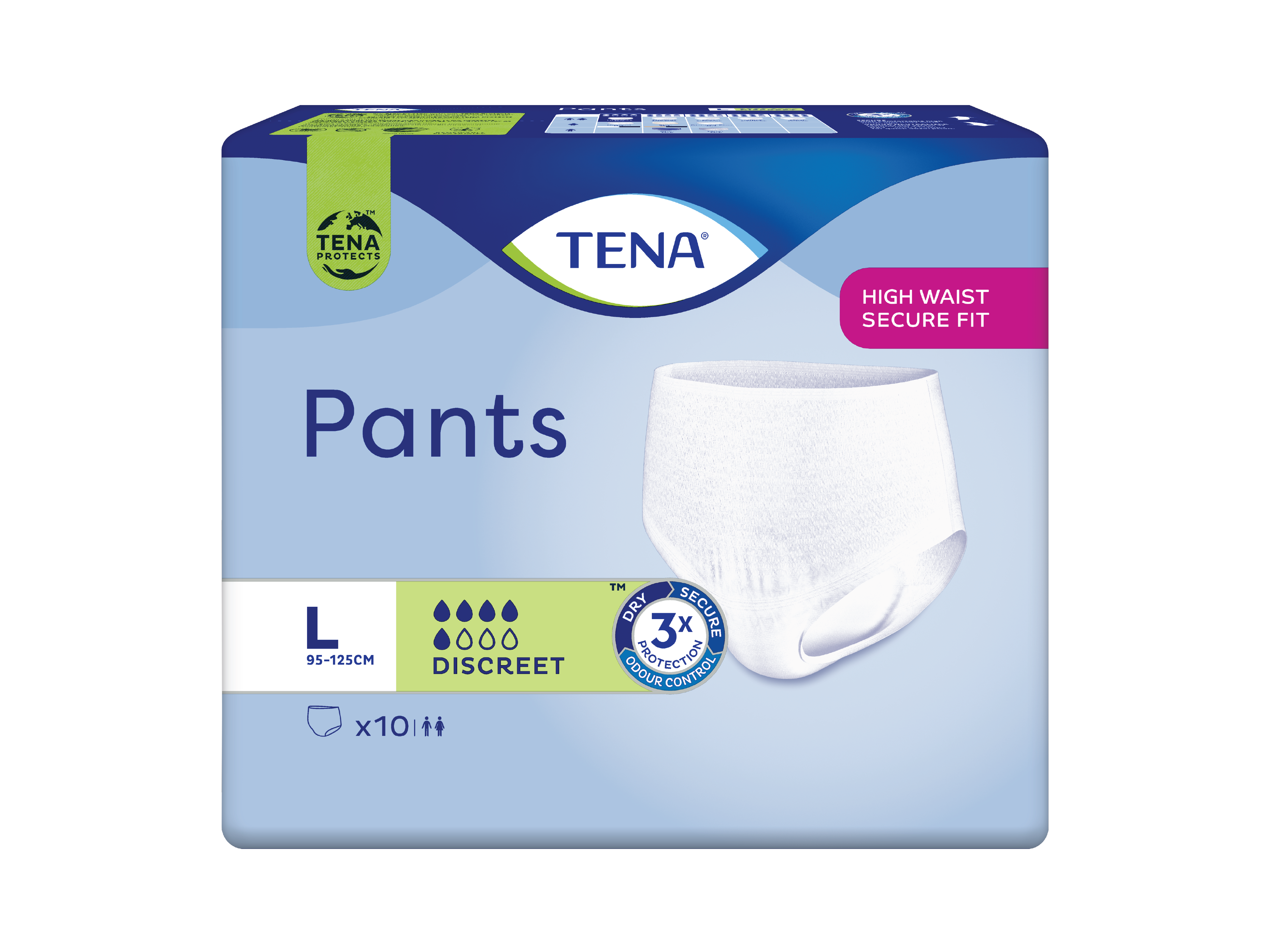 Tena Pants Discreet, Large, 10 stk.