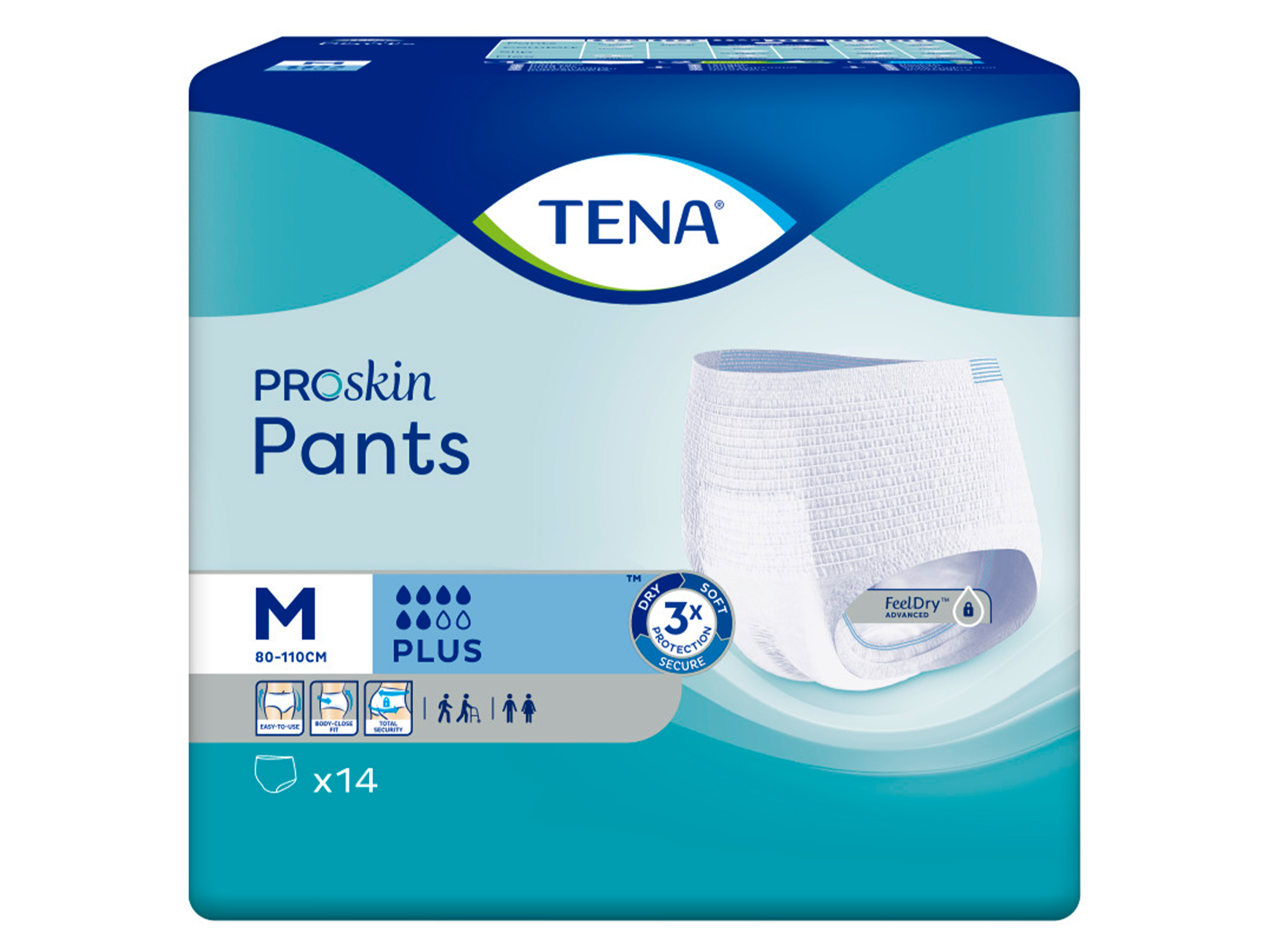 Tena Pants Plus, Medium, 14 stk.