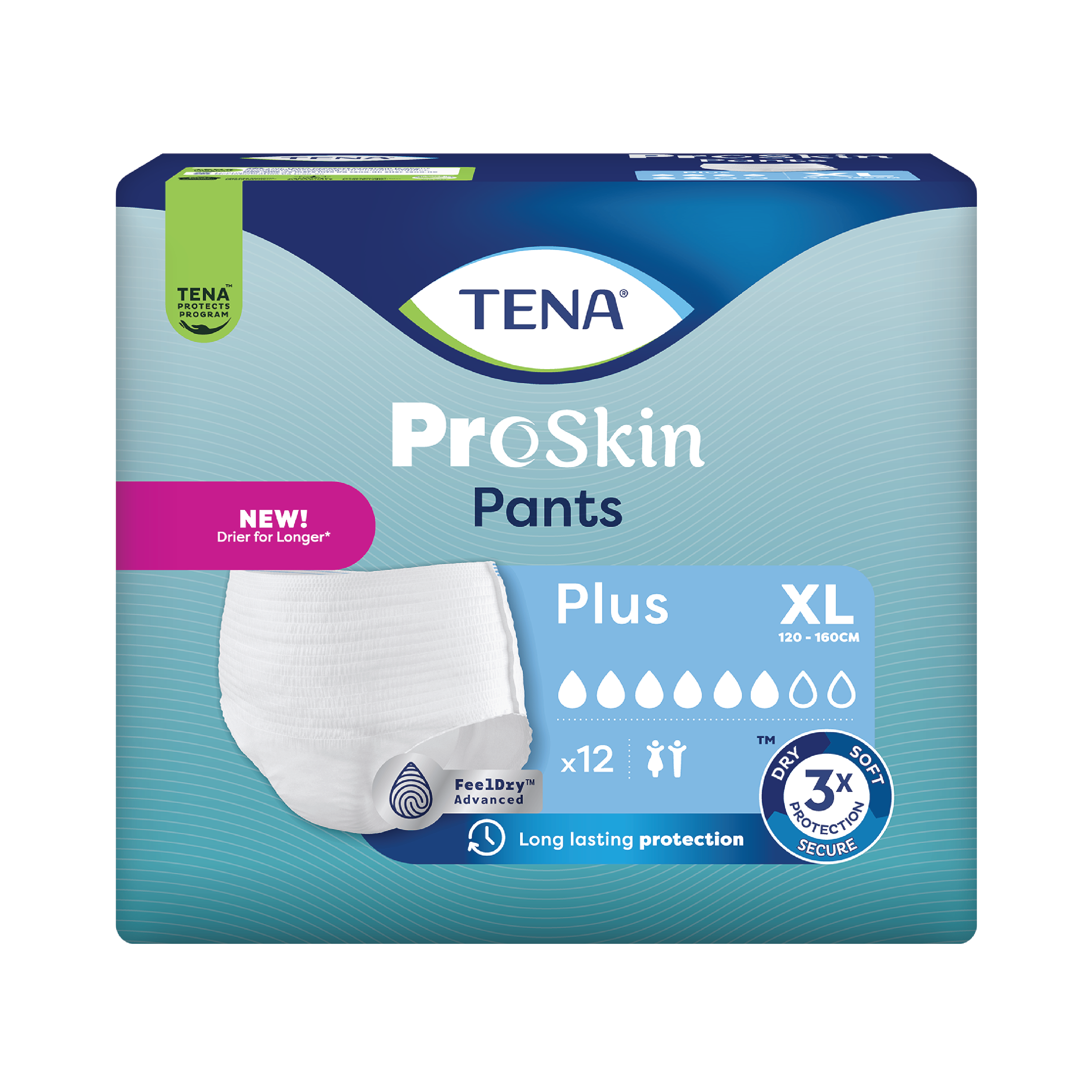 Tena Pants Plus Classic, X-Large, 12 stk.