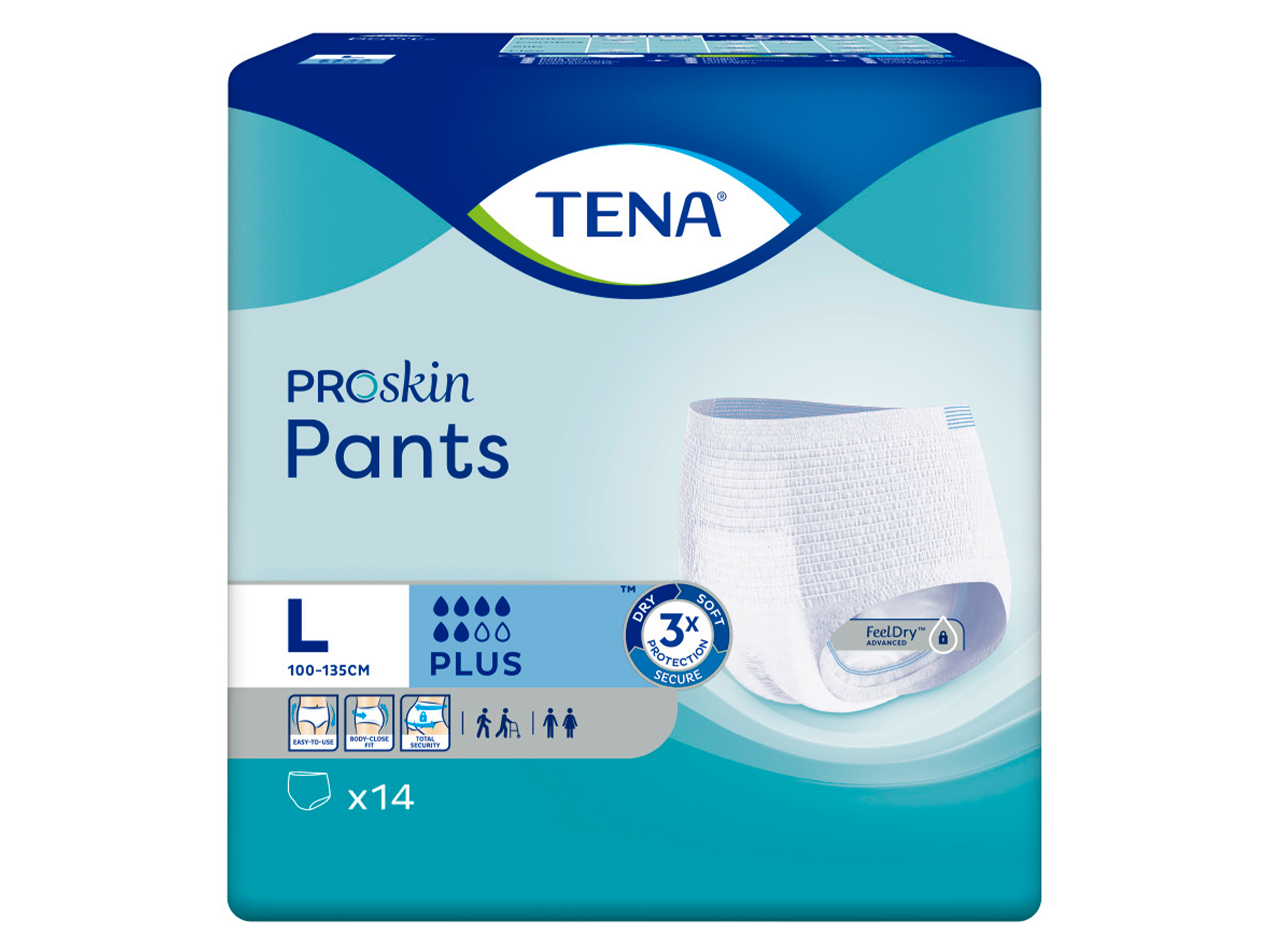 Tena Pants Plus, Large, 14 stk.