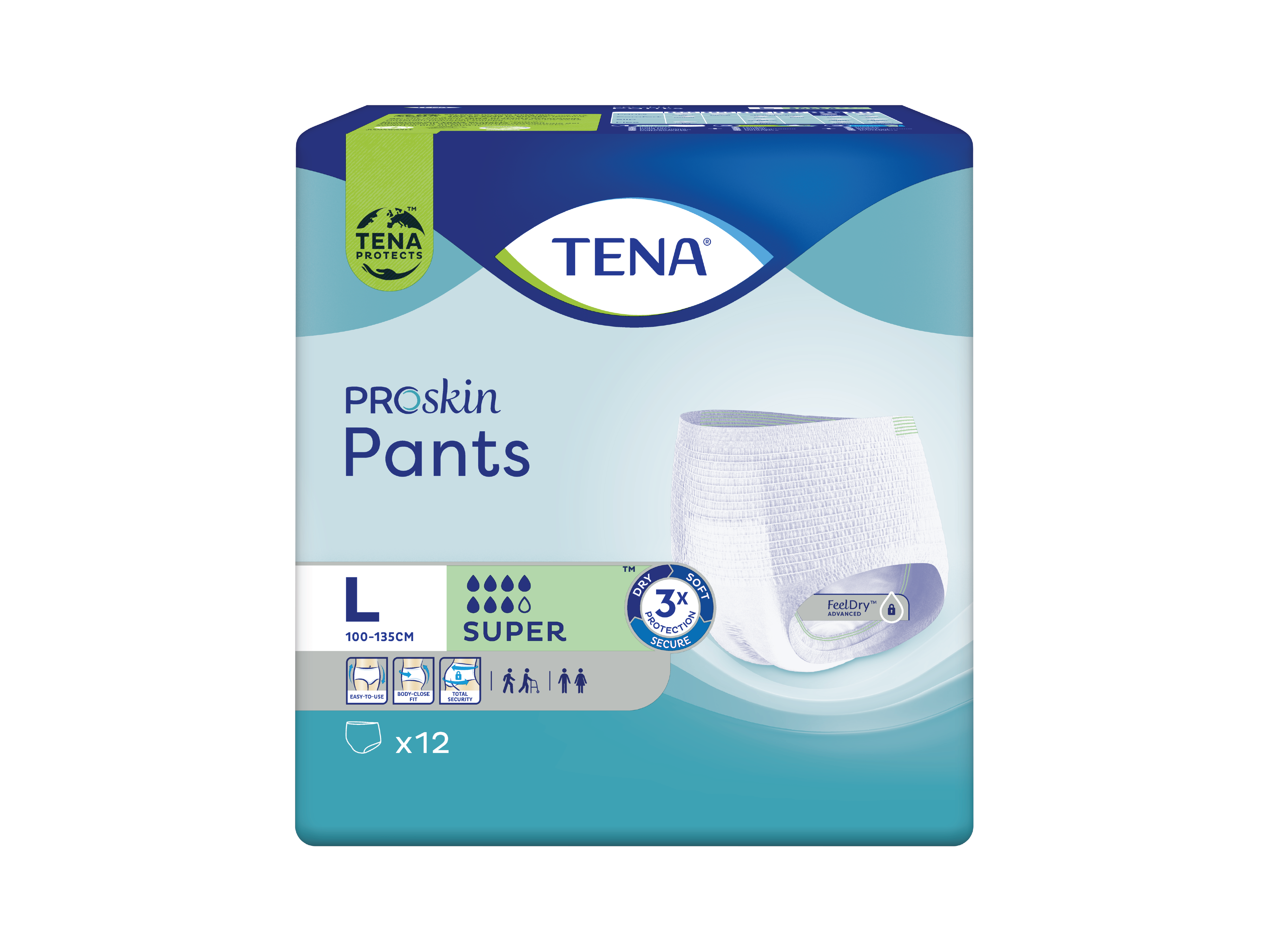 Tena Pants Super, Large, 12 stk.