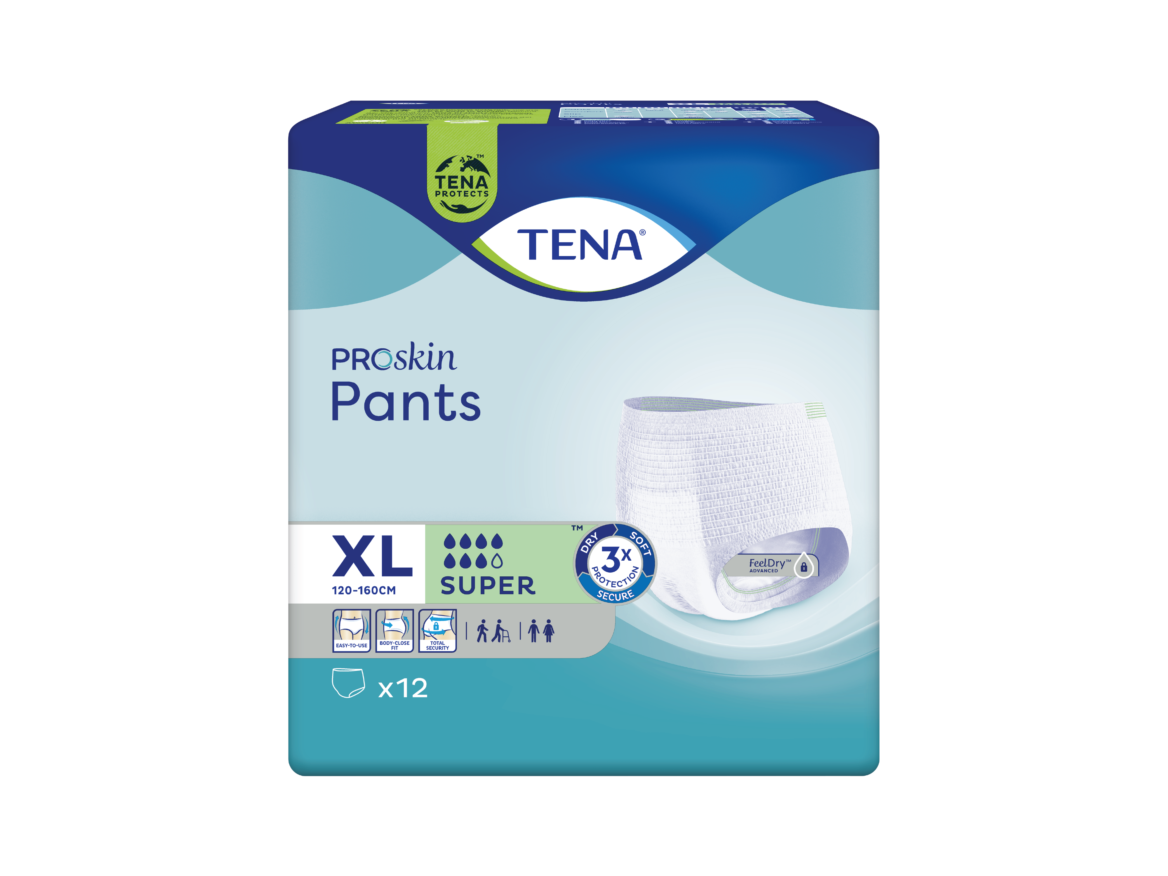 Tena Pants Super, X- Large, 12 stk.