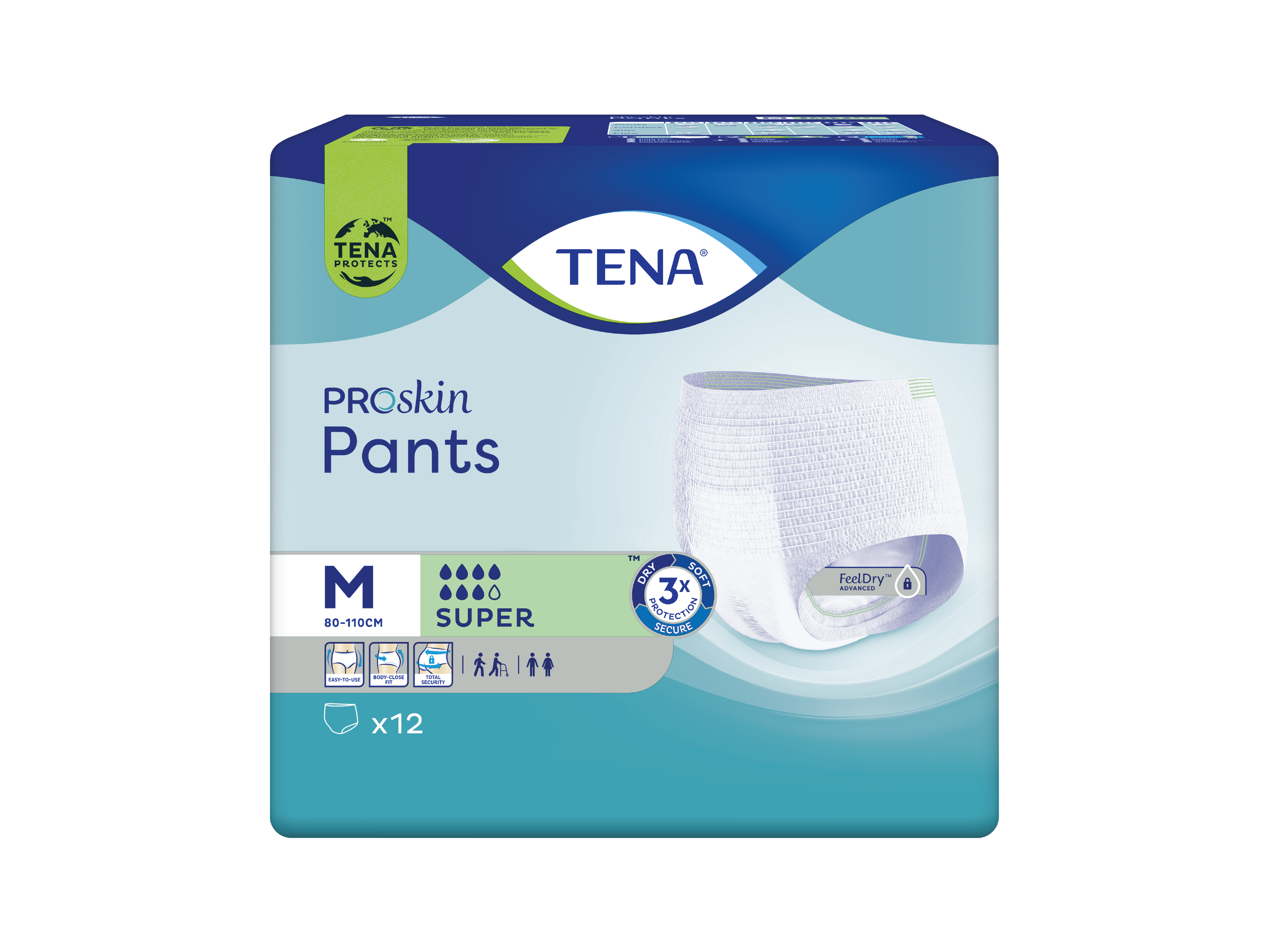 Tena Pants Super, Medium, 12 stk.