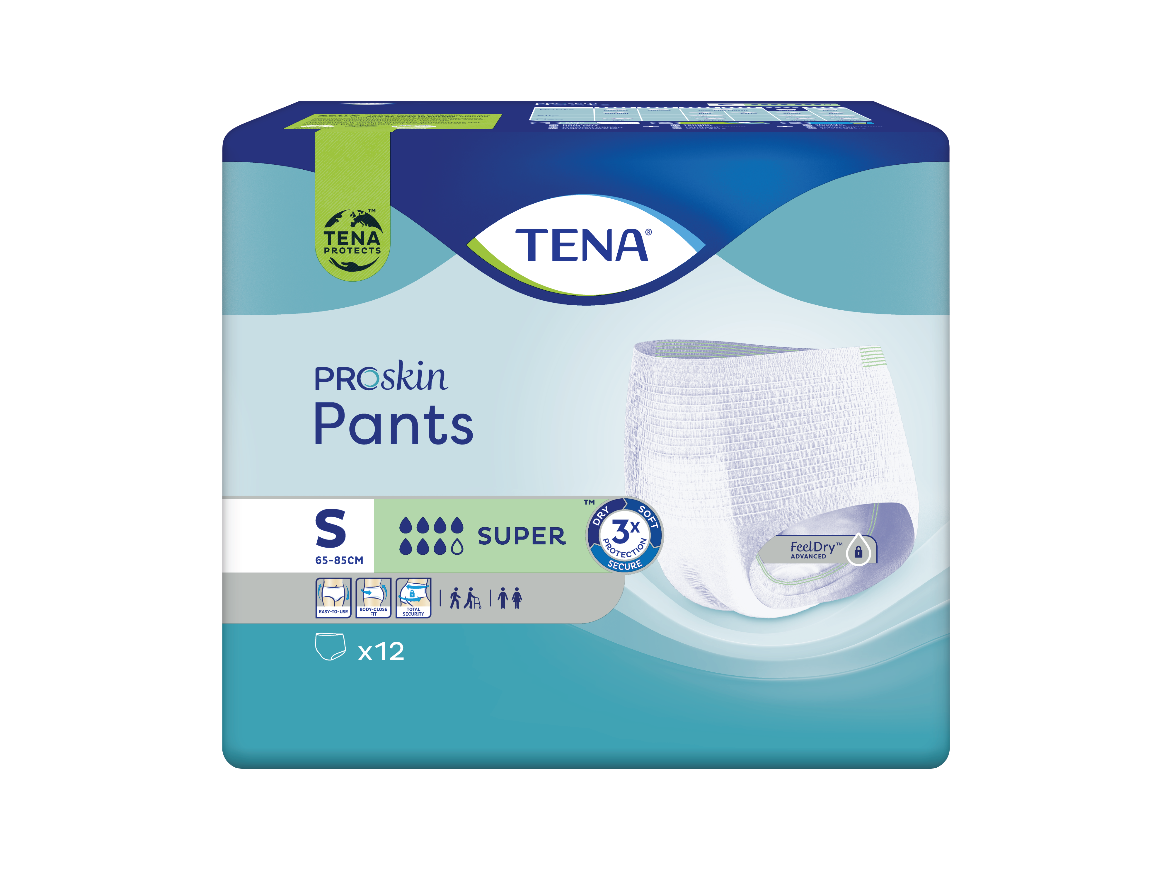 Tena Pants Super, Small, 12 stk.