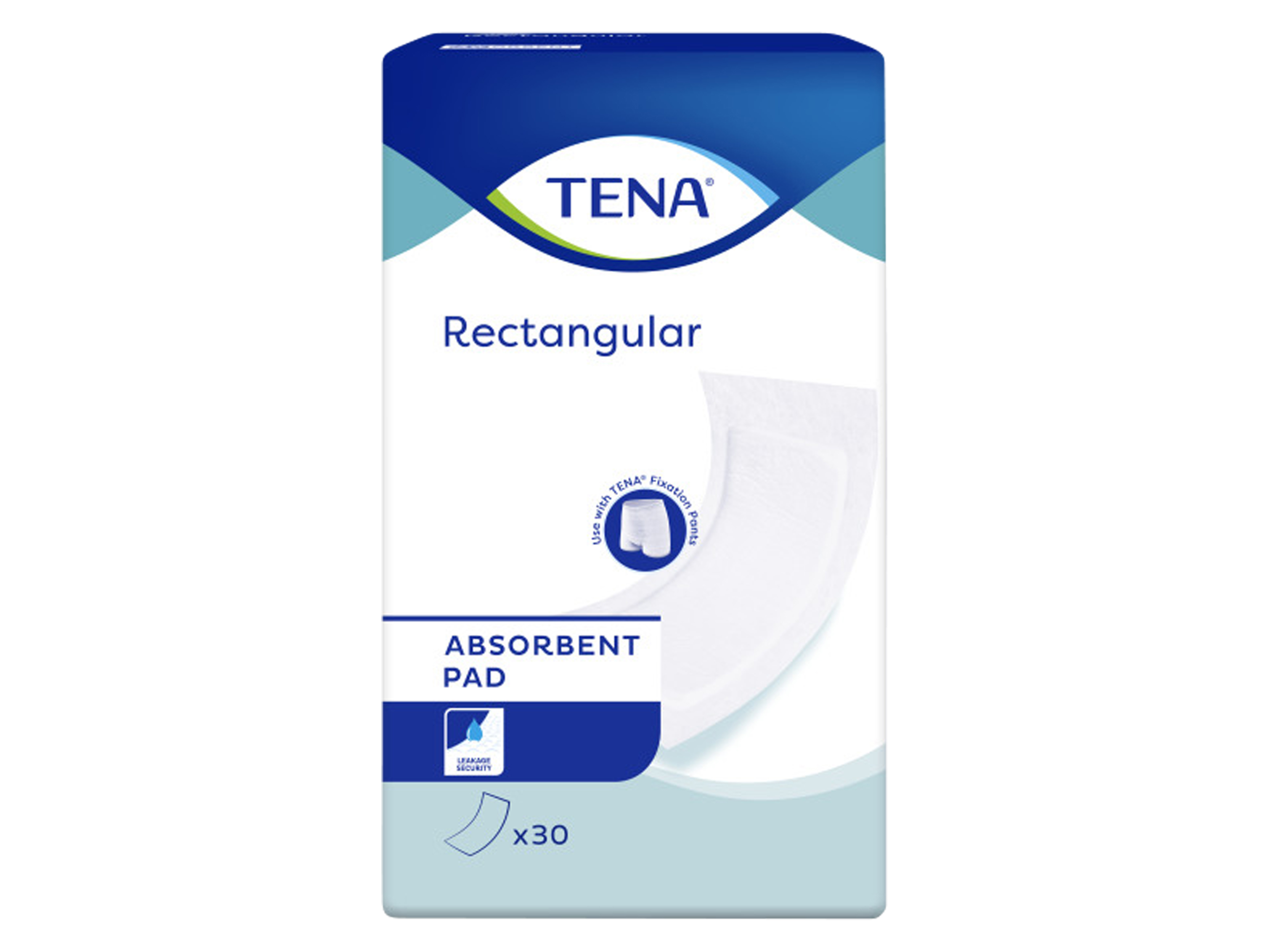 Tena Rectangular Pad, 15 x 60cm, 30 stk