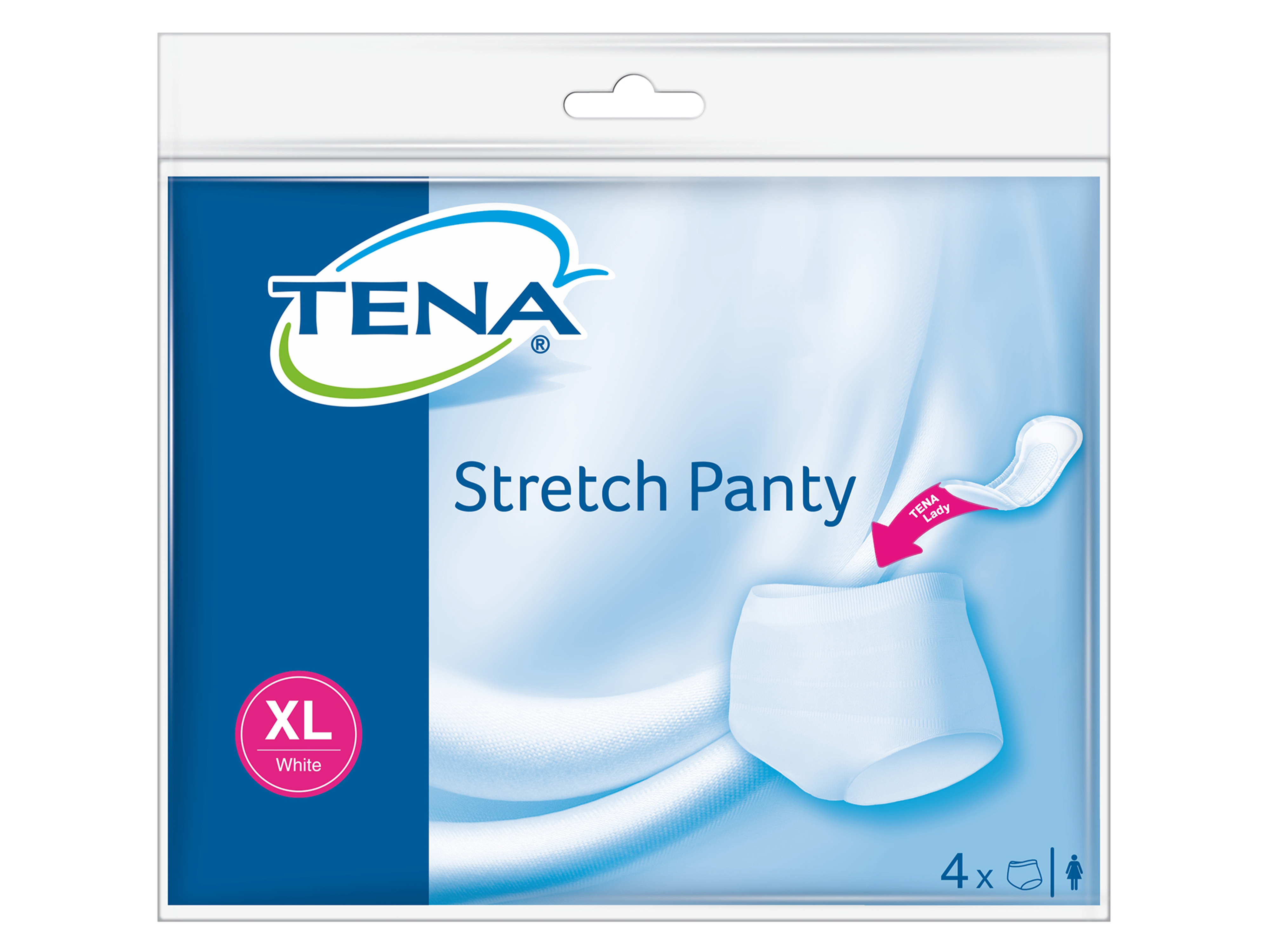 Tena Stretch Panty, X-Large, 4 stk