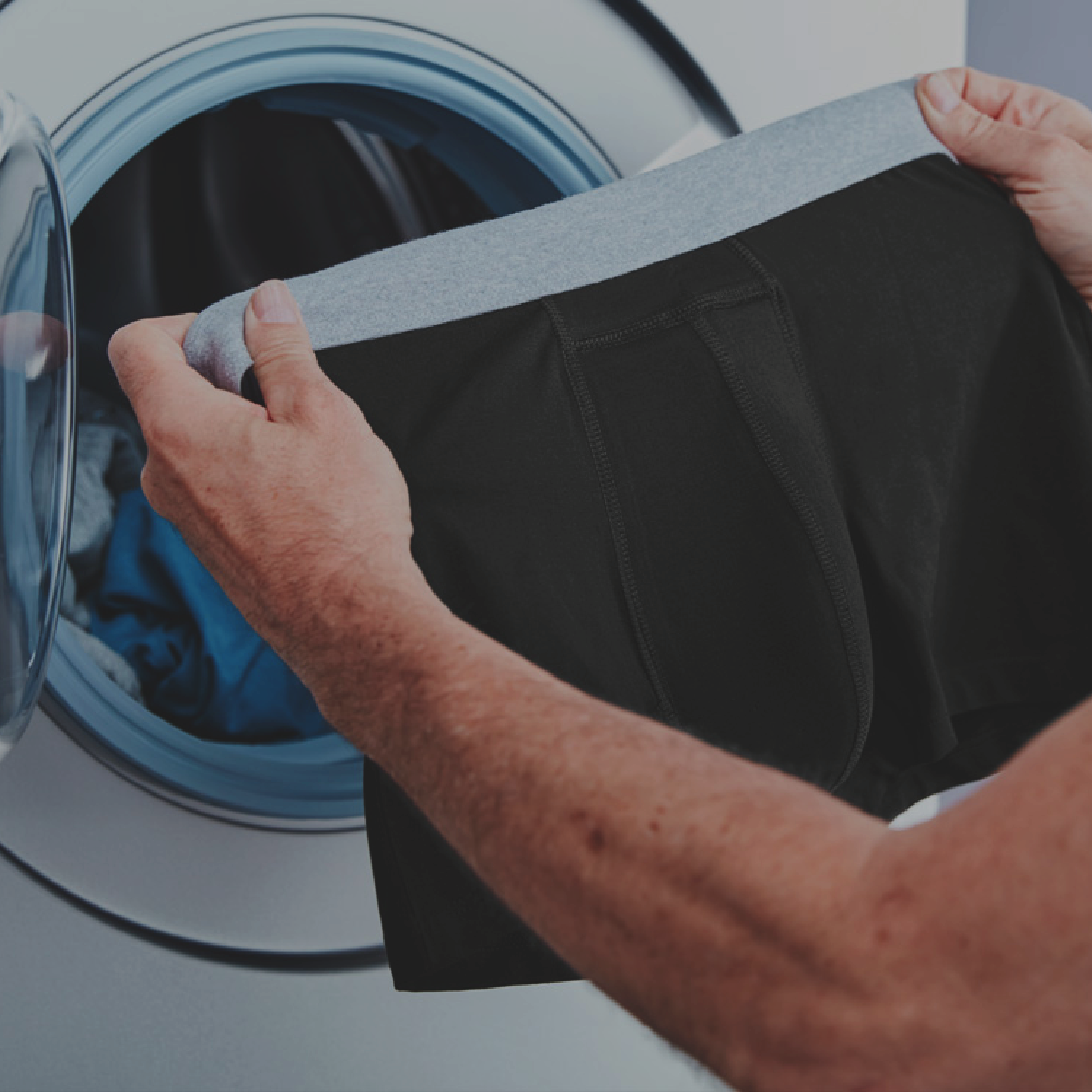 Tena Washable Protective Boxer, Medium, sort, 1 stk.