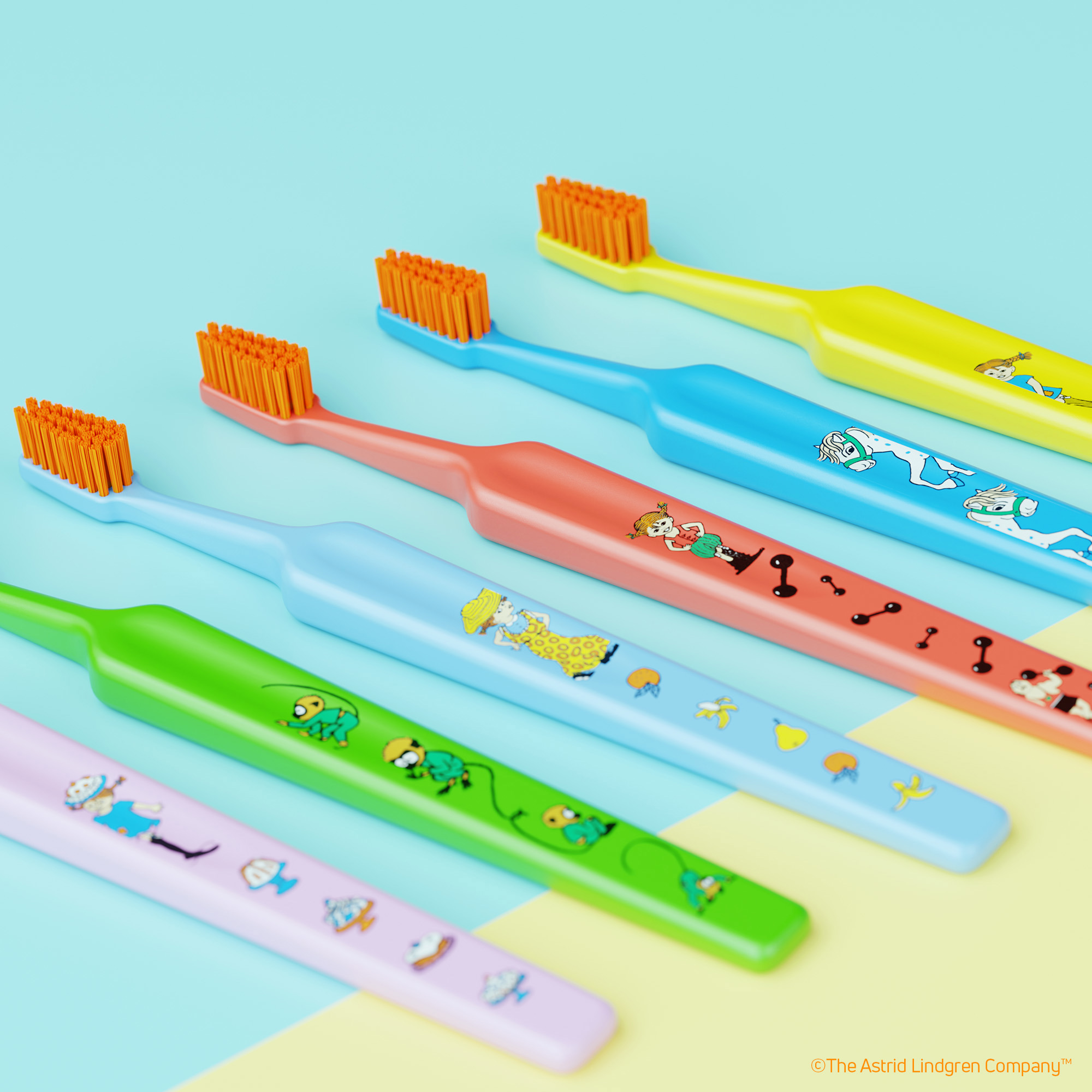 TePe Kids Pippi Extra Soft Tannbørste, 3 stk.
