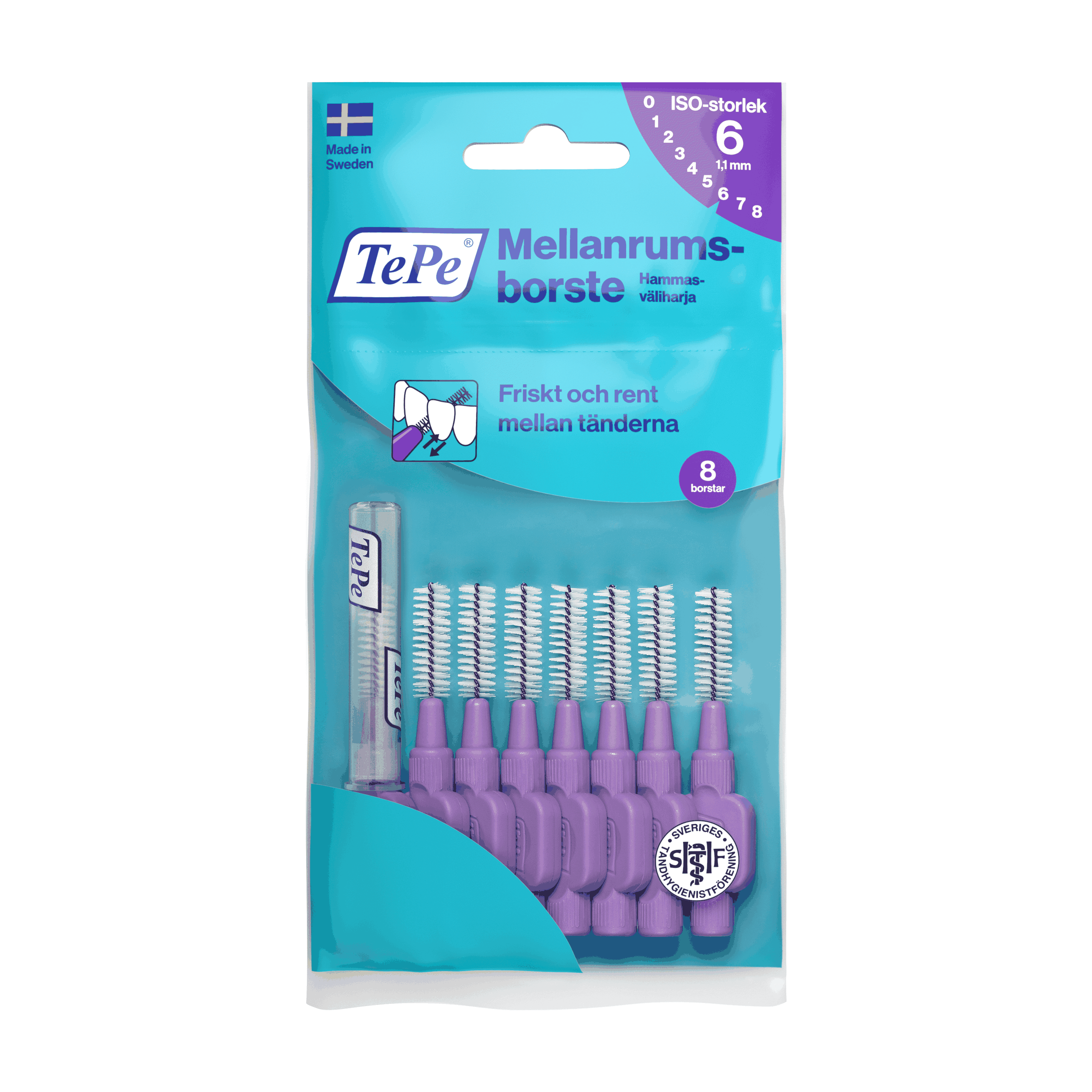 TePe Mellomromsbørste, 1,1 mm, 8 stk.