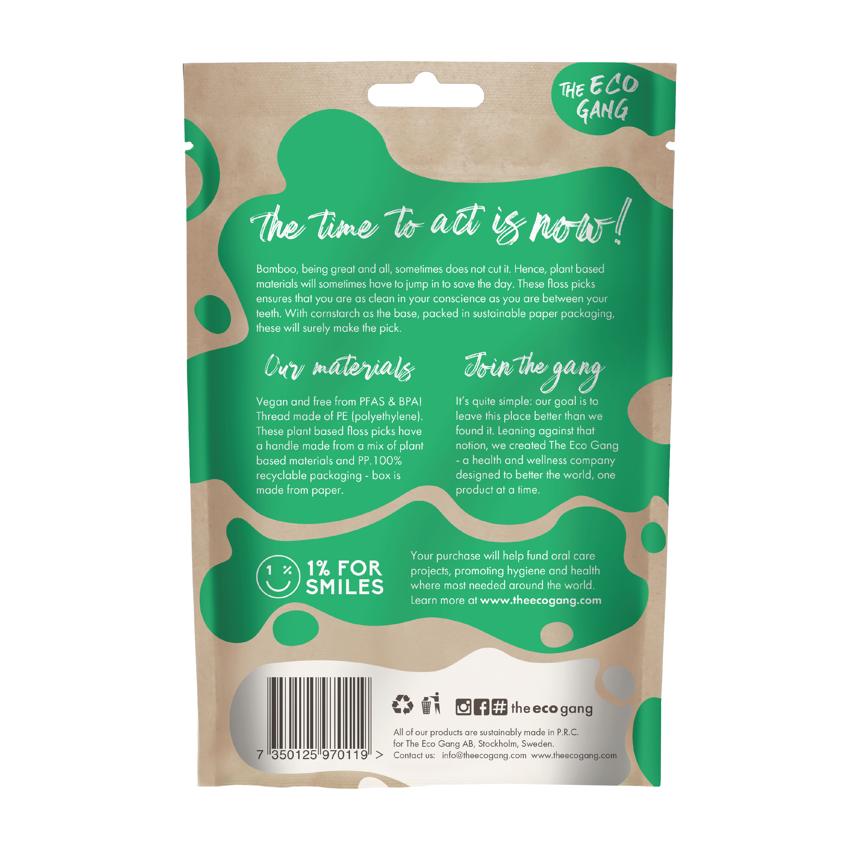 The Eco Gang Tanntrådbøyle, 50 stk.