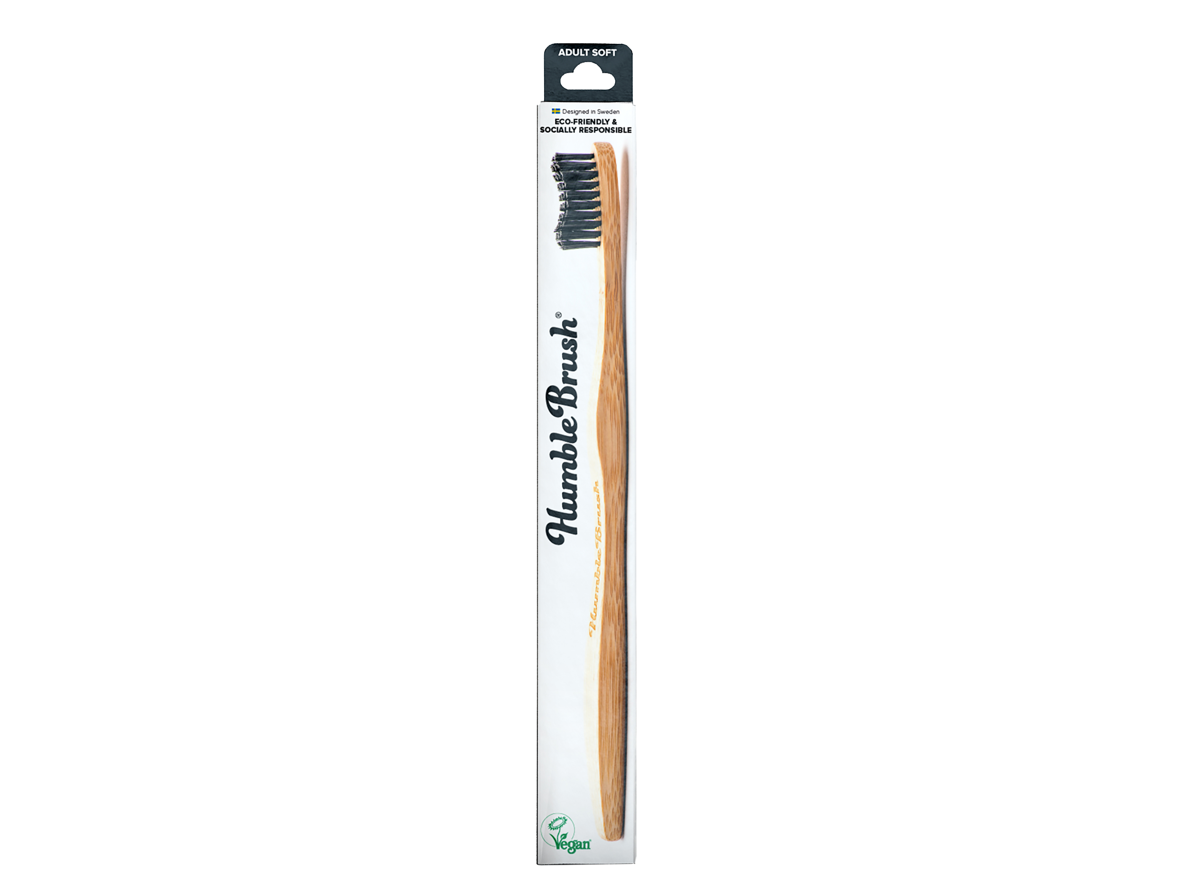 The Humble Co. Brush Adult Black Soft, 1 stk