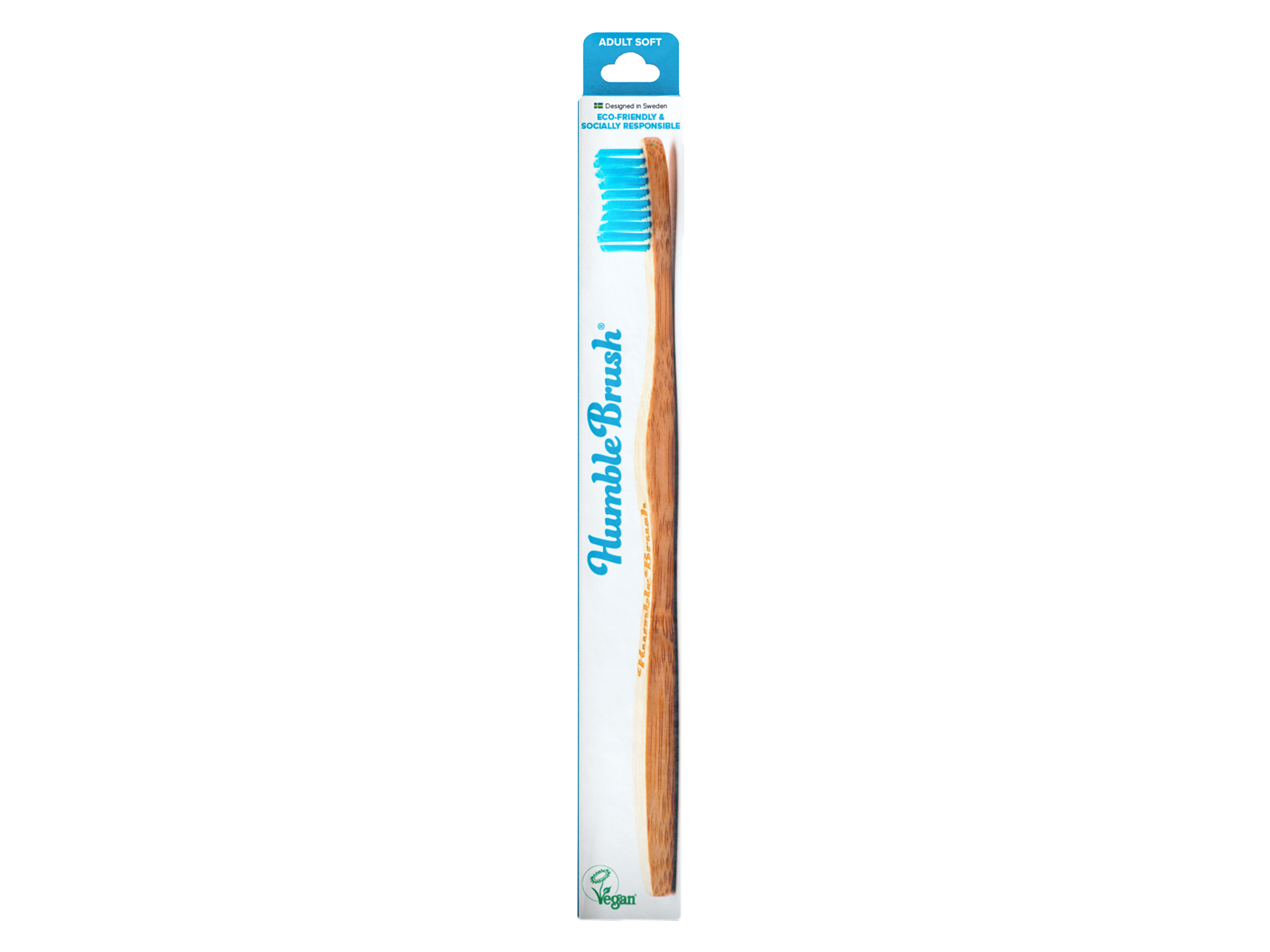 The Humble Co. Brush Adult Blue Soft, 1 stk