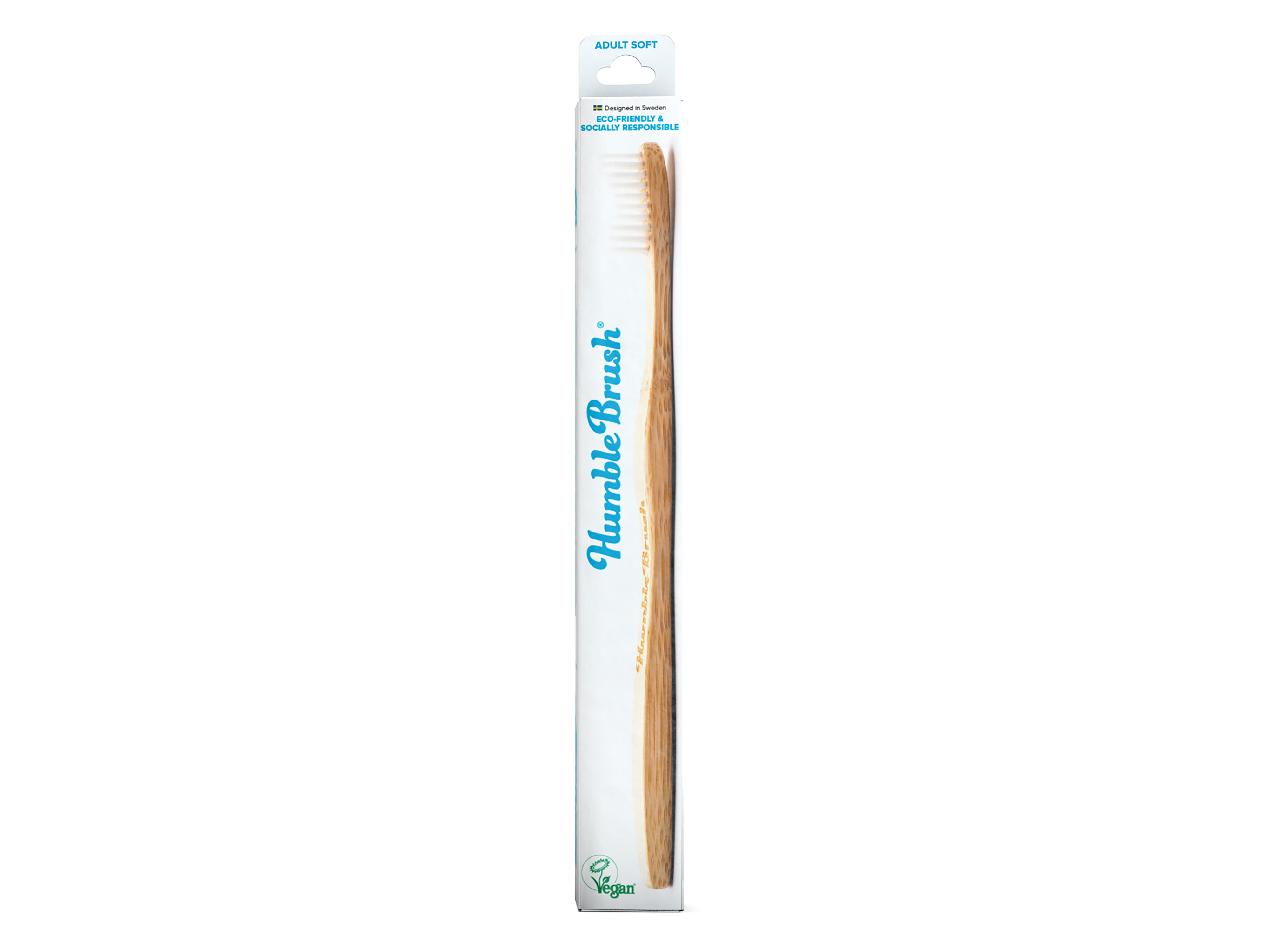 The Humble Co. Brush Adult White Soft, 1 stk