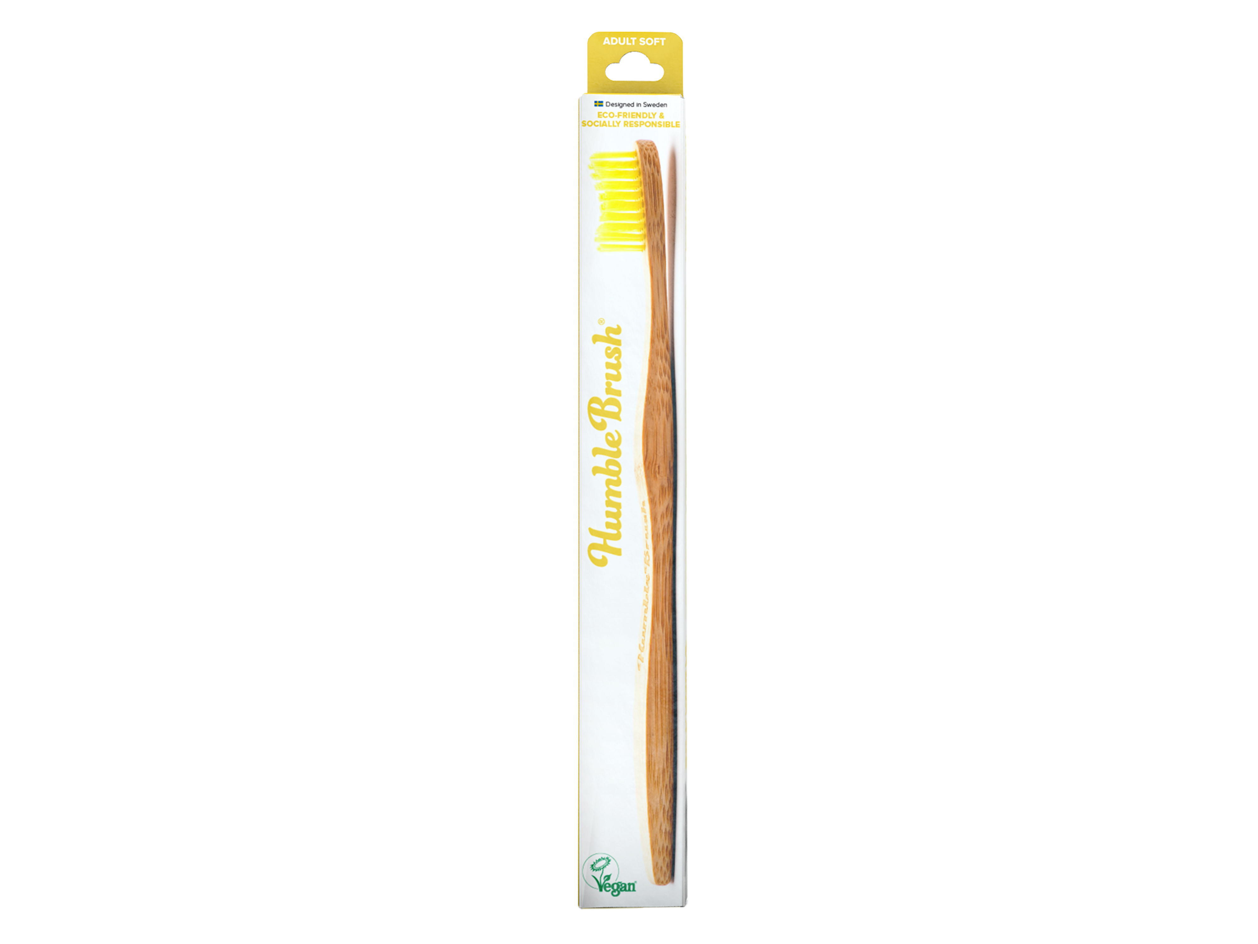 The Humble Co. Brush Adult Yellow Soft, 1 stk