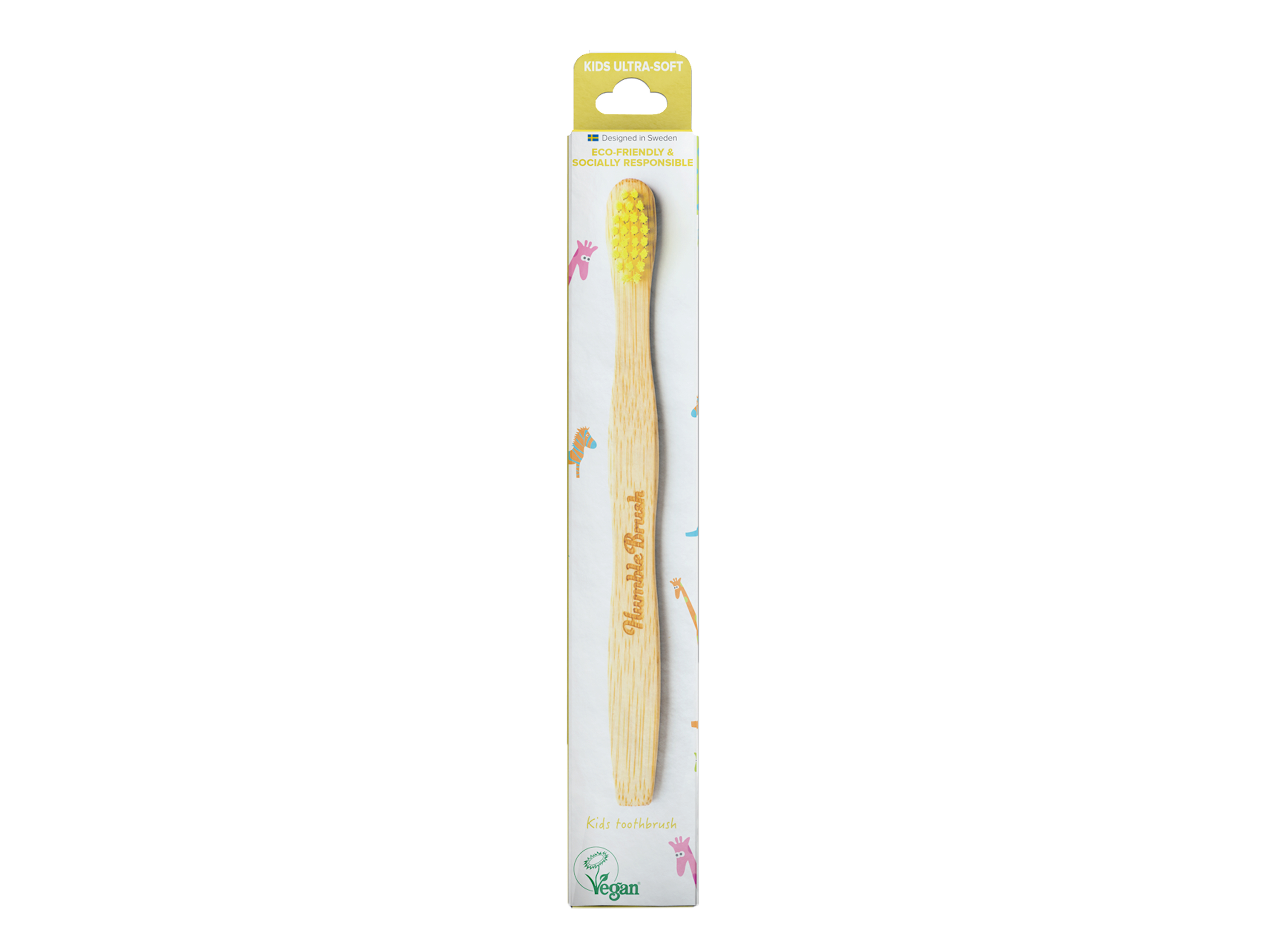 The Humble Co. Brush Kids Yellow Ultra-Soft, 1 stk