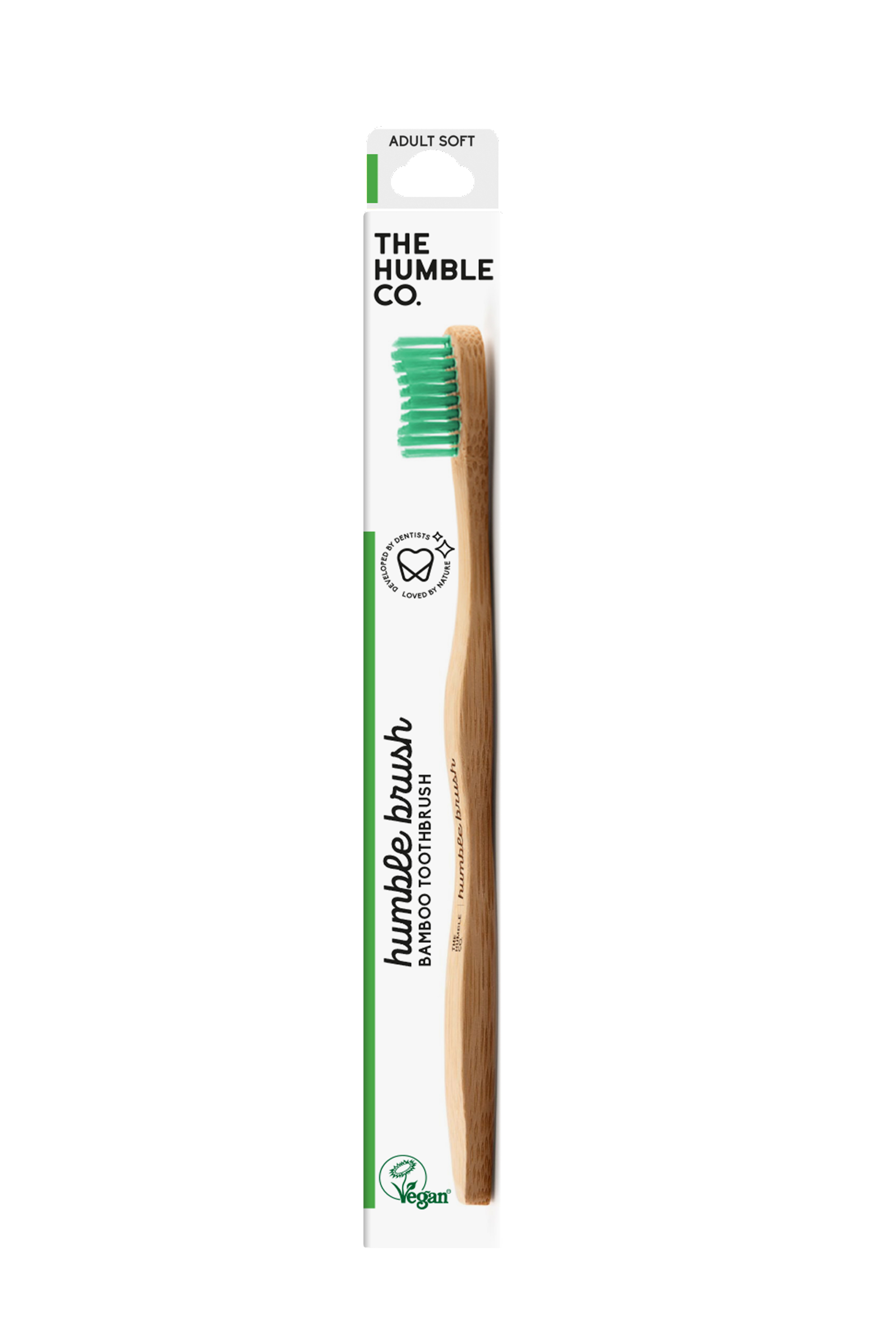The Humble Co. Humble Brush Adult Green, Soft, 1 stk
