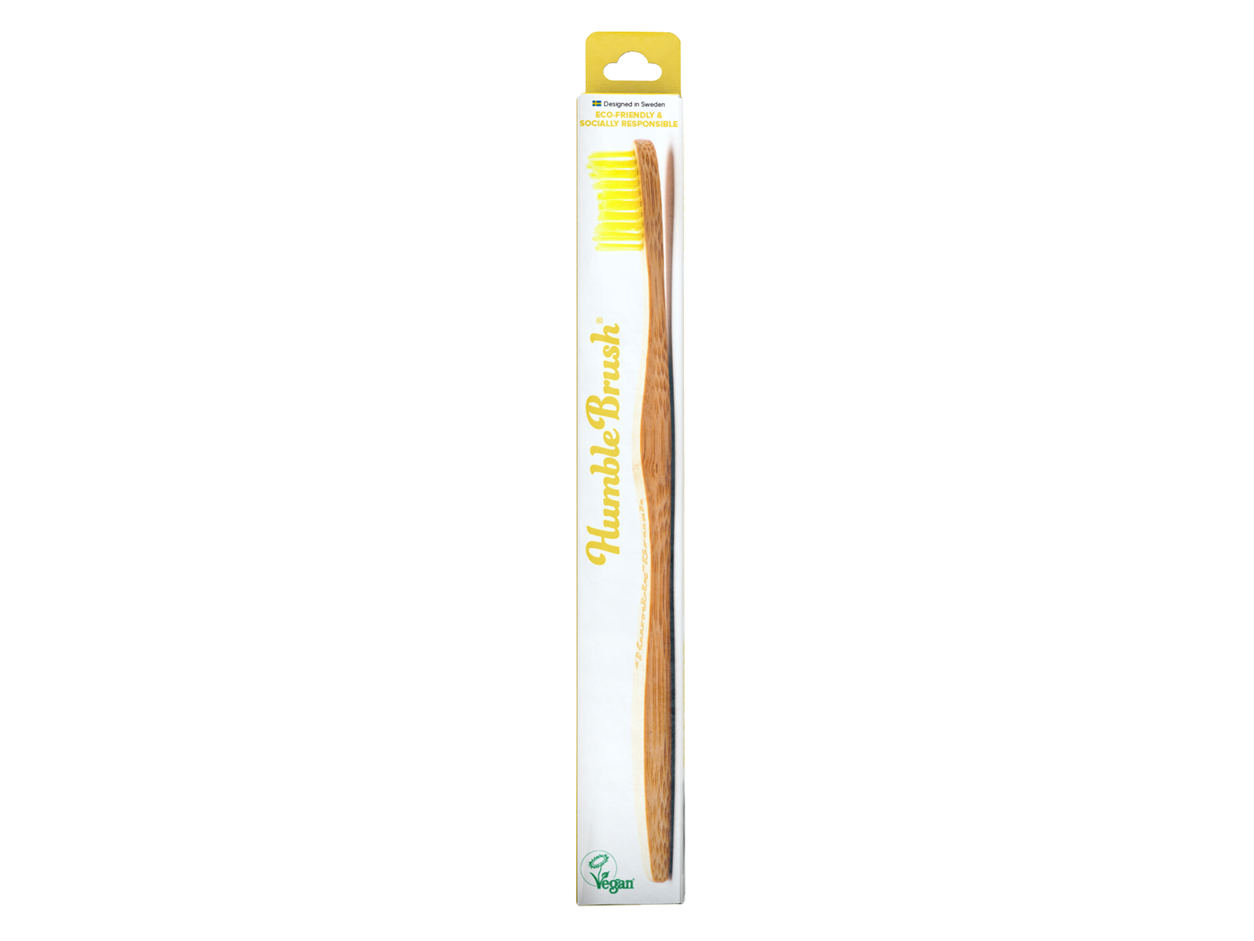 The Humble Co. Humble Brush Adult Yellow Medium, 1 stk